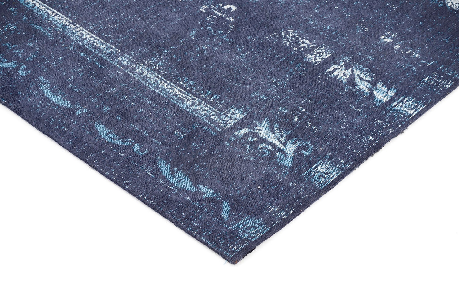 Gallery M Medaillon Flachgewebe Teppich Blau 140x200cm 3