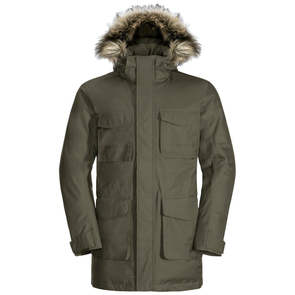 Jack Wolfskin Funktionsparka »WINTERFROST DOWN PARKA M«, mit Kapuze