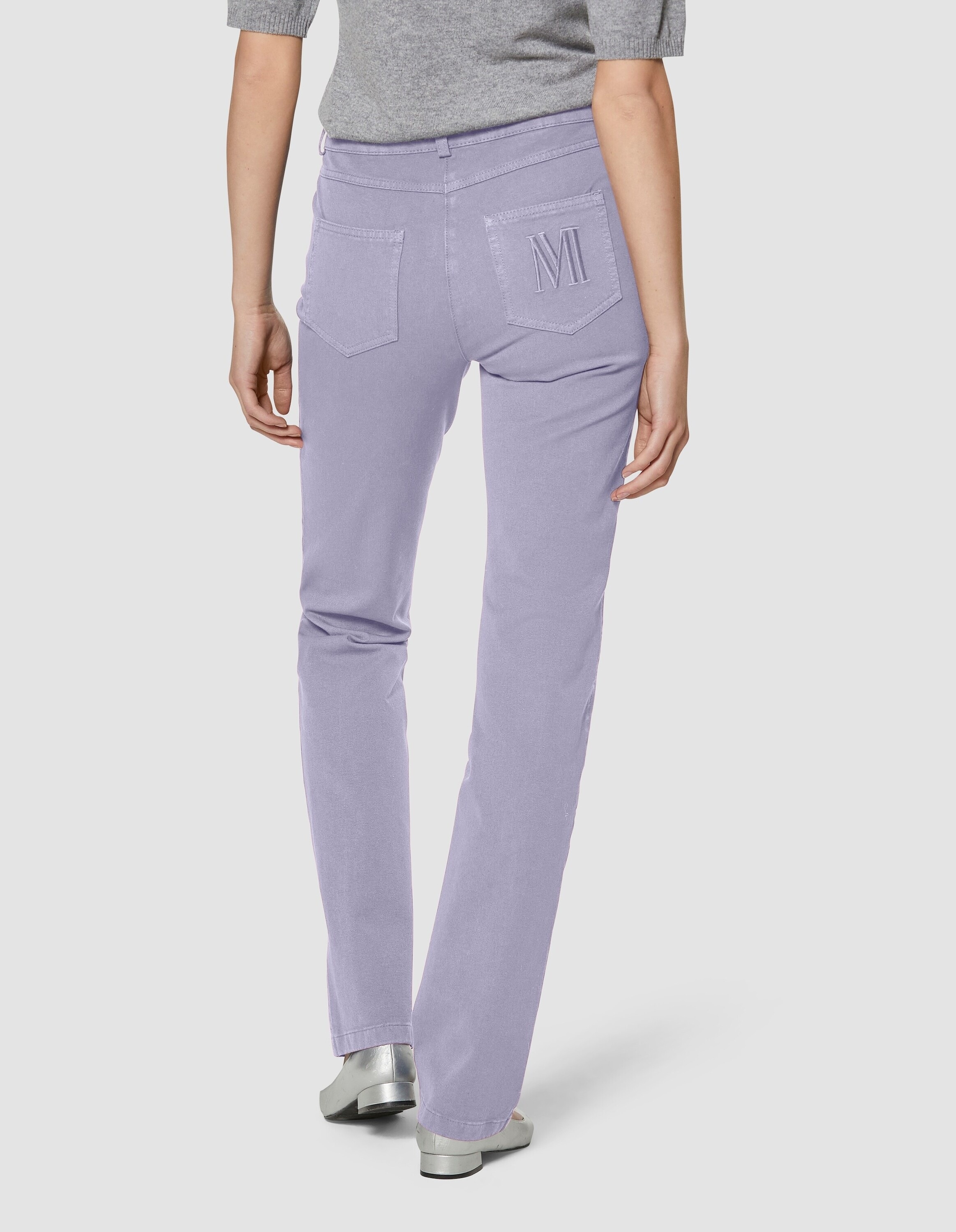 MADELEINE Regular-fit-Jeans »Jeans M-Jeans in gerader Form mit Logo-Stickerei«