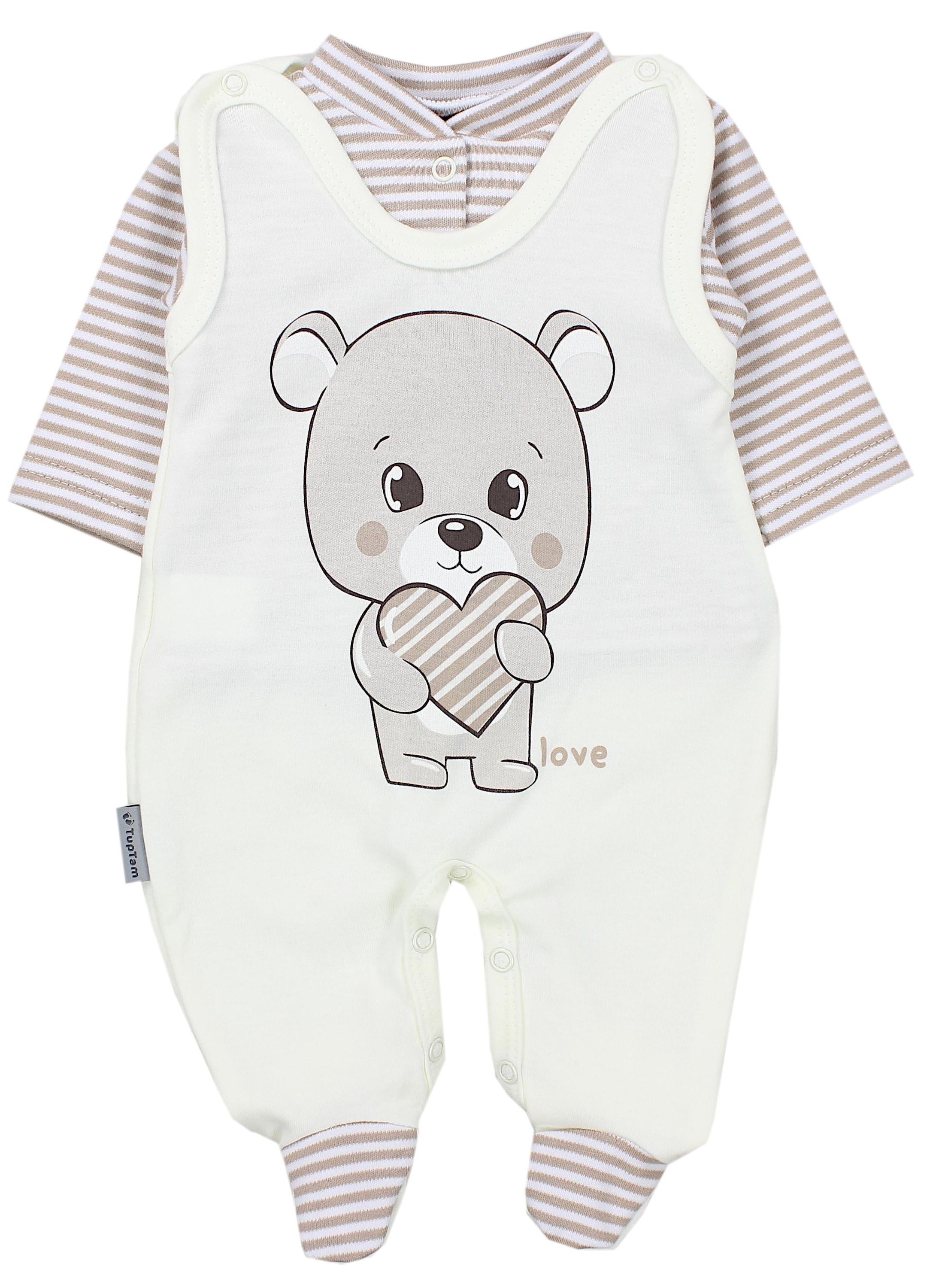 TupTam Strampler "Set Baby Unisex Strampler-Set mit Aufdruck Spruch 2-tlg"