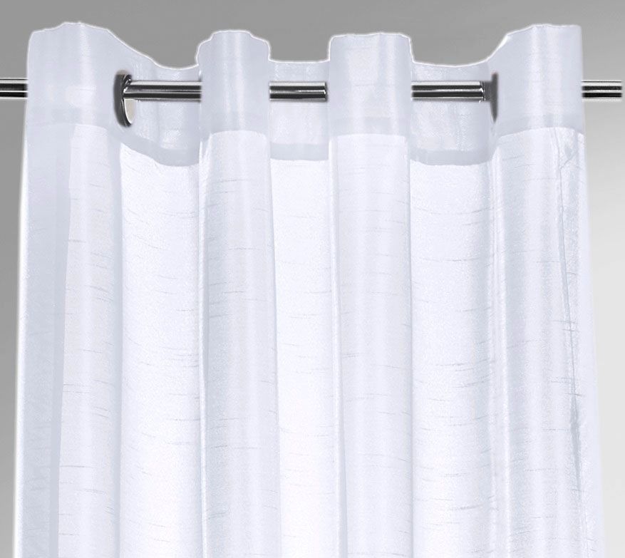 Weckbrodt Vorhang "Klara" Ösen 1 Stk. tlg. Wildseiten-Optik, halbtransparen günstig online kaufen