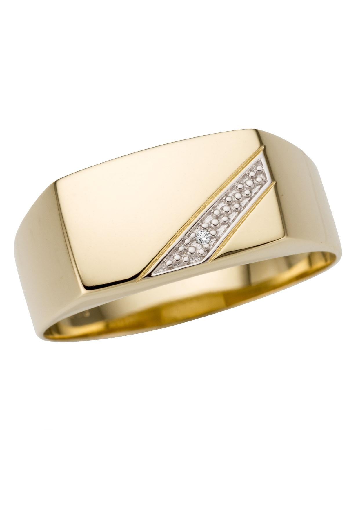 Firetti Goldring »Schmuck Geschenk Gold 333 Herrenring Goldring«, mit Brillant