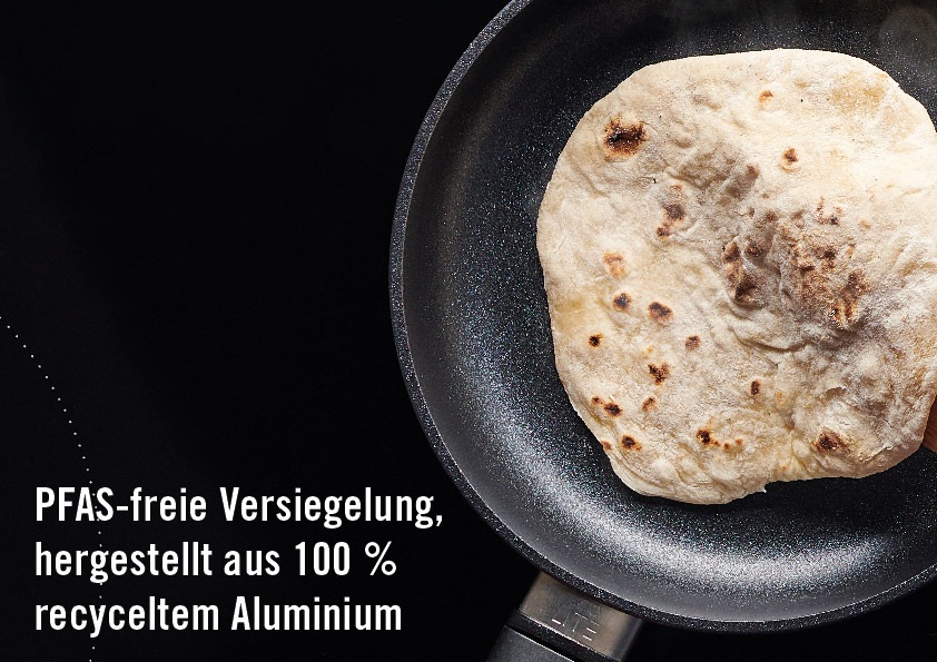 WOLL Bratpfanne »MADE IN GERMANY D-Lite Hochrandpfanne Ø24-28cm, Aluminium« Aluminiumguss Set, 3 tlg. Abnehmbarer Stiel, Ofenfest o. Stiel, Spülmaschinengeeignet, Antihaft
