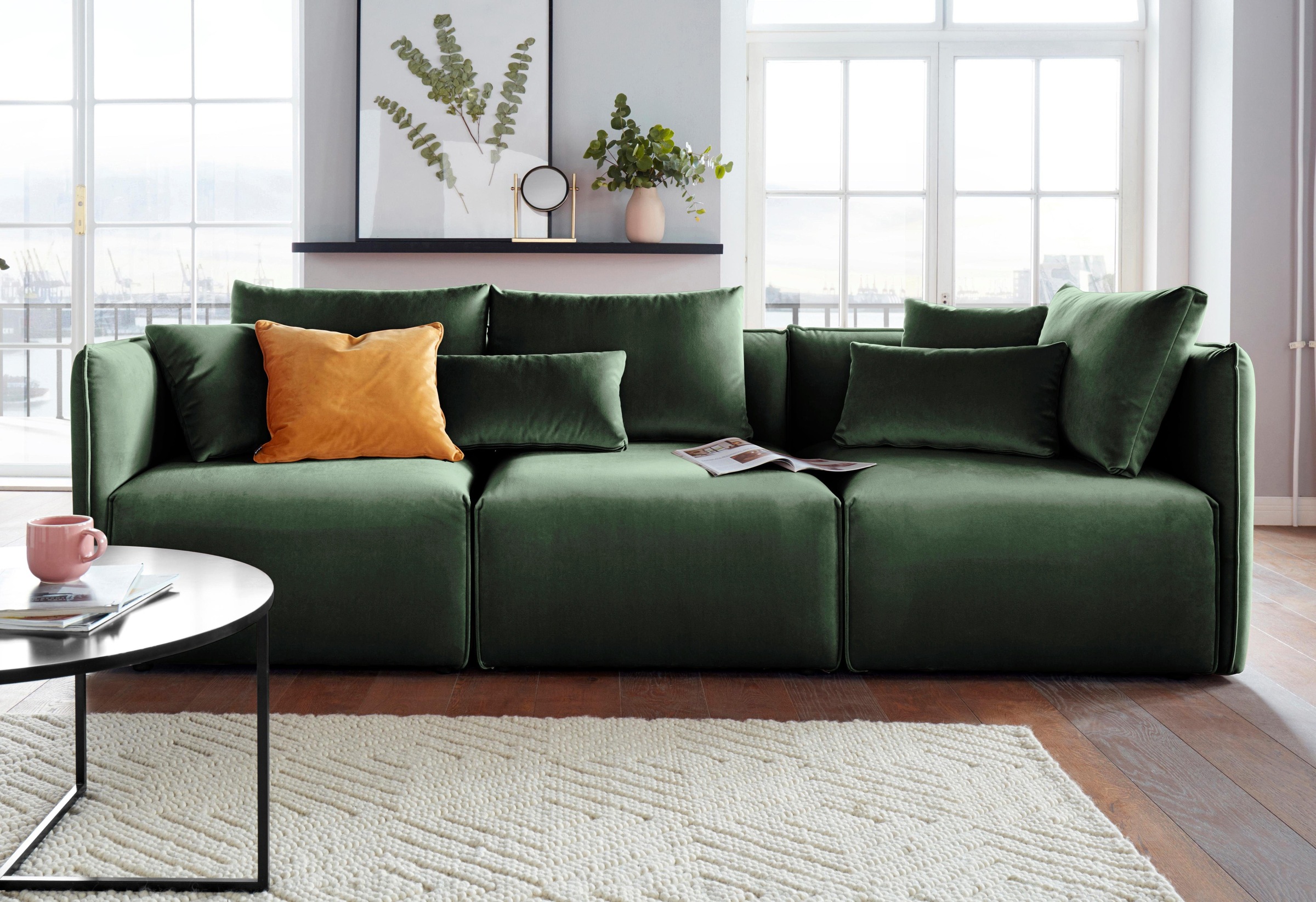 OTTO home 3-Sitzer "Nöre" 3 Teile, in vielen Bezugsqualitäten und Farben s. günstig online kaufen