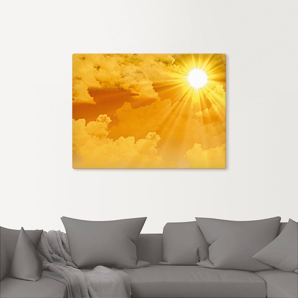 Artland Wandbild »Warme Sonnenstrahlen«, Himmel, (1 St.)