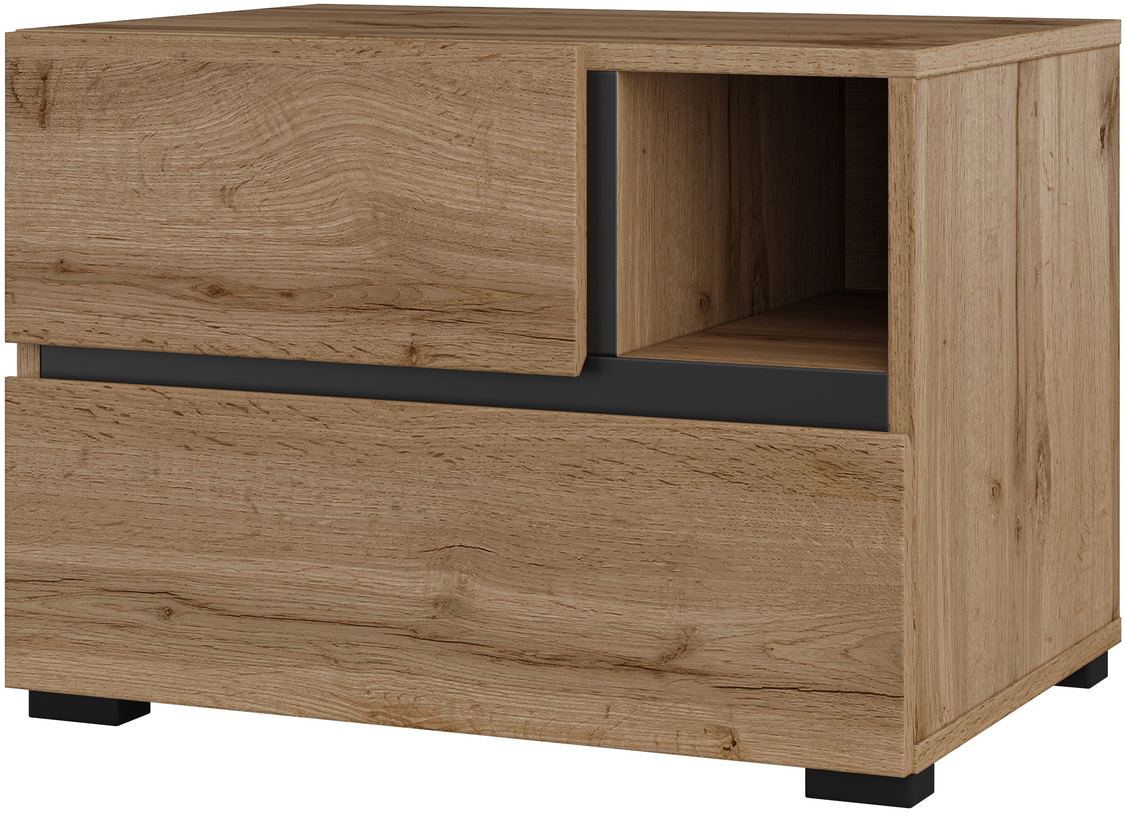 Home affaire Nachtkommode "Cross, moderner griffloser Nachtschrank", Nachtt günstig online kaufen