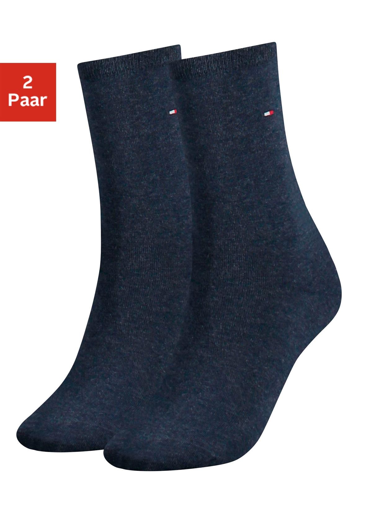 Tommy Hilfiger Socken, (2 Paar), mit flacher Zehennaht günstig online kaufen