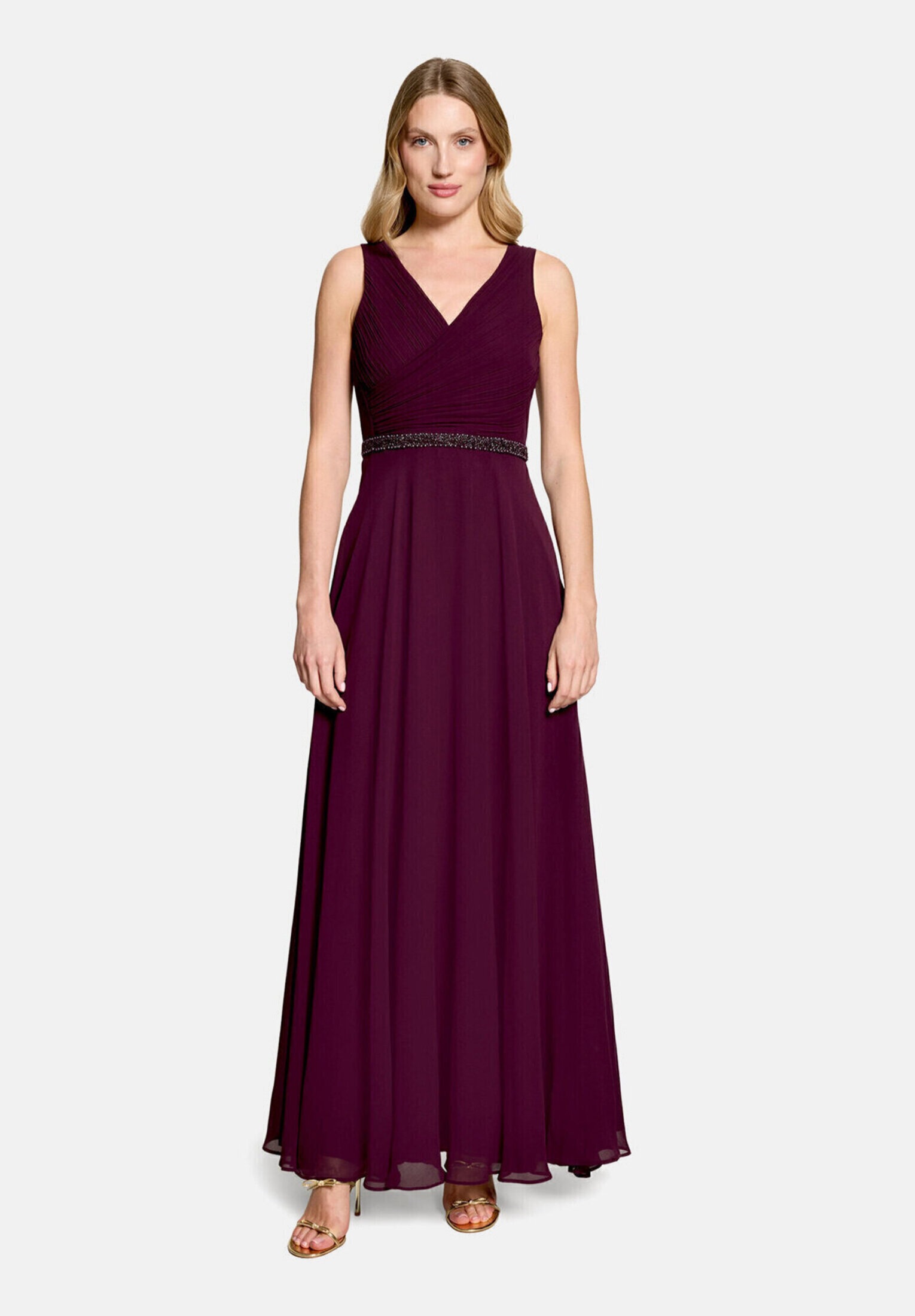 Vera Mont Abendkleid »Damen mit Plissee« Ohne Tasche Dekoelemente
