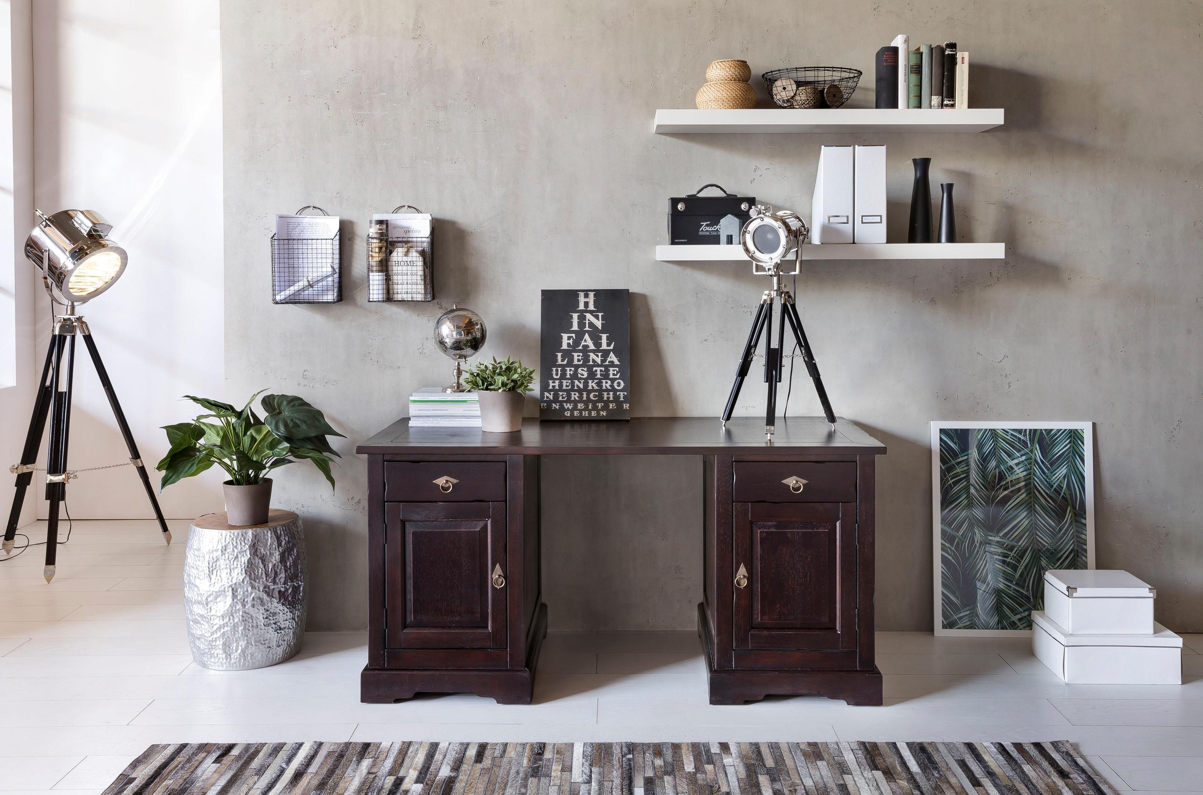 SIT Schreibtisch "Bürotisch Massiver Akazienholz‑Tisch, vielseitig nutzbar" günstig online kaufen