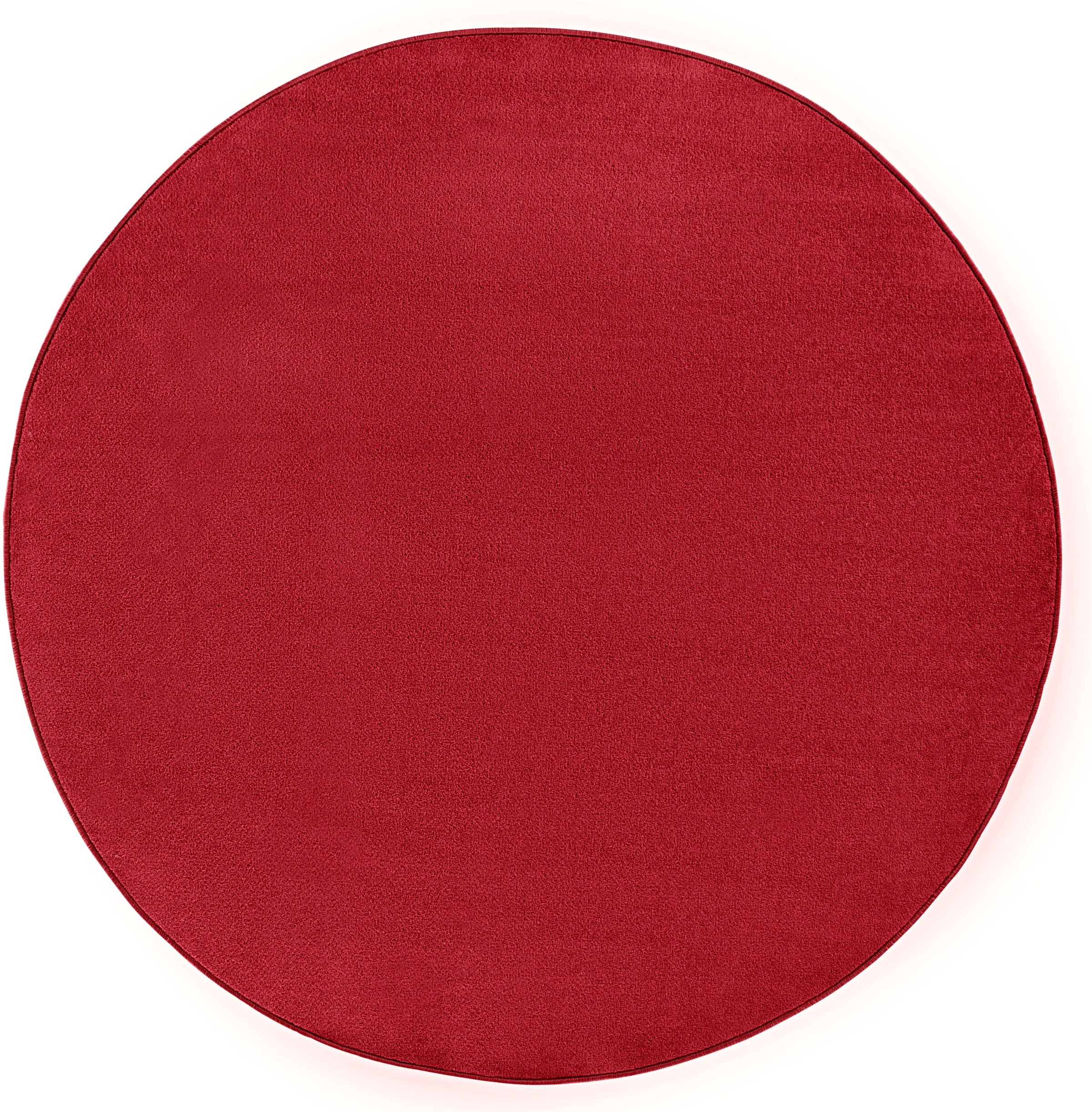 HANSE Home Teppich »Fancy«, rund, 7 mm Höhe, Kurzflor, Weich, Einfarbig, Wohnzimmer, Schlafzimmer, Esszimmer