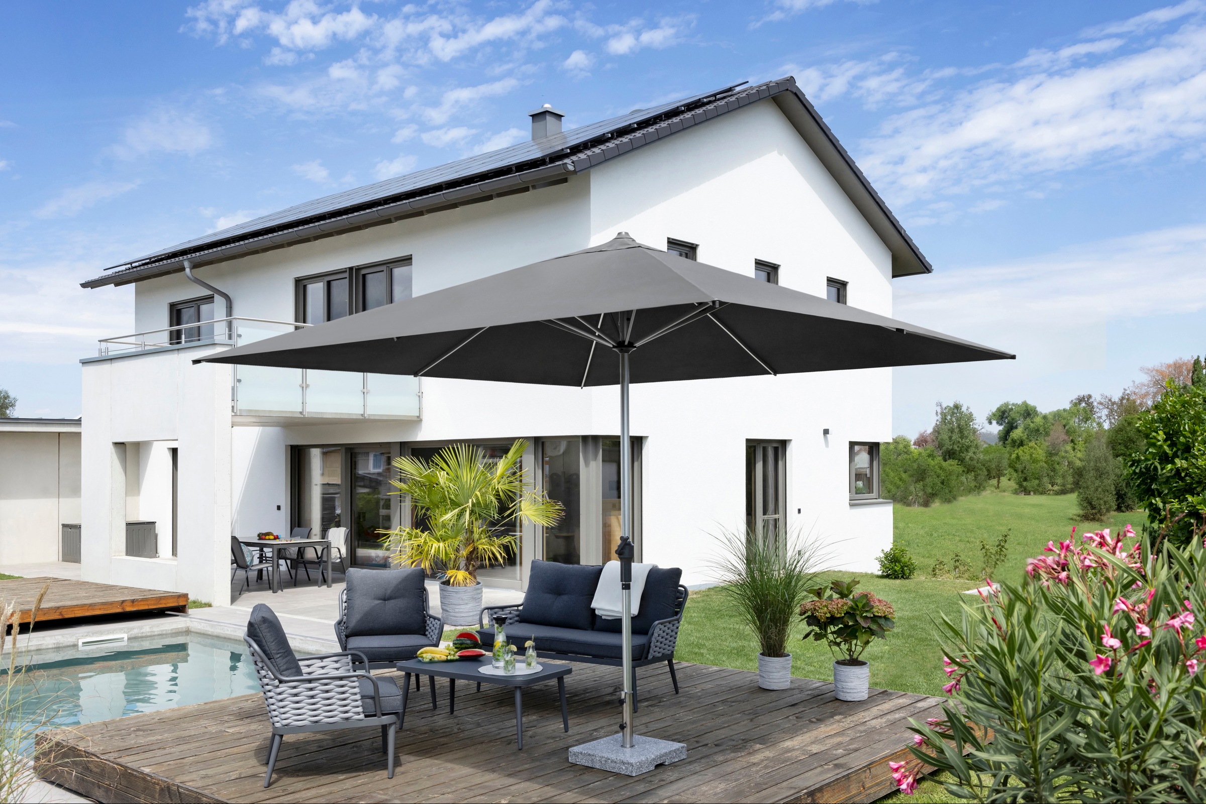 Schneider Schirme Marktschirm »Santorini 325x325 anthrazit«