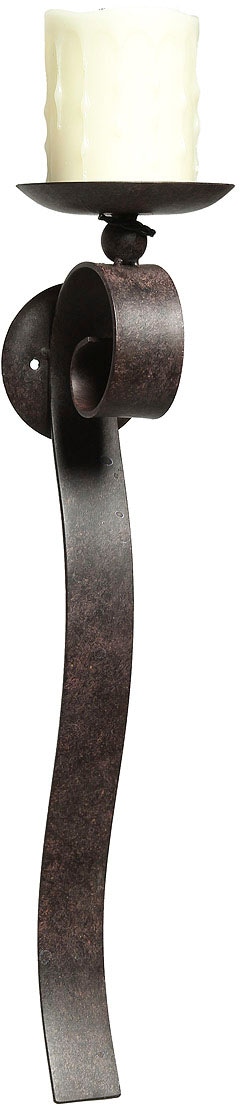 Ambiente Haus Wandkerzenhalter "Wandleuchter - antikbraun 50cm" günstig online kaufen