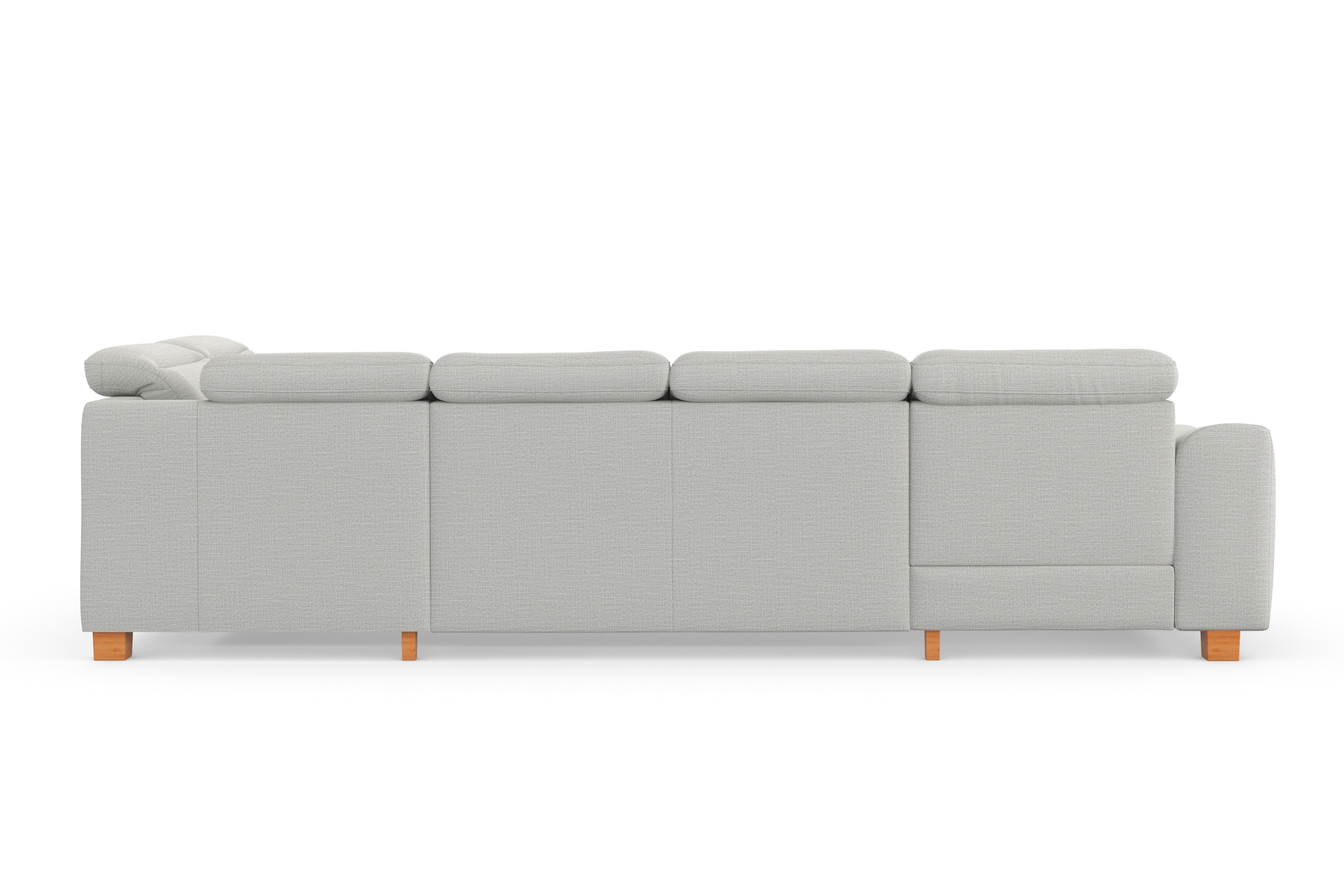 sit&more Wohnlandschaft »Dundee U-Form« mit Federkern und Massivholzfüßen, wahlweise mit Kopfteilverstellung