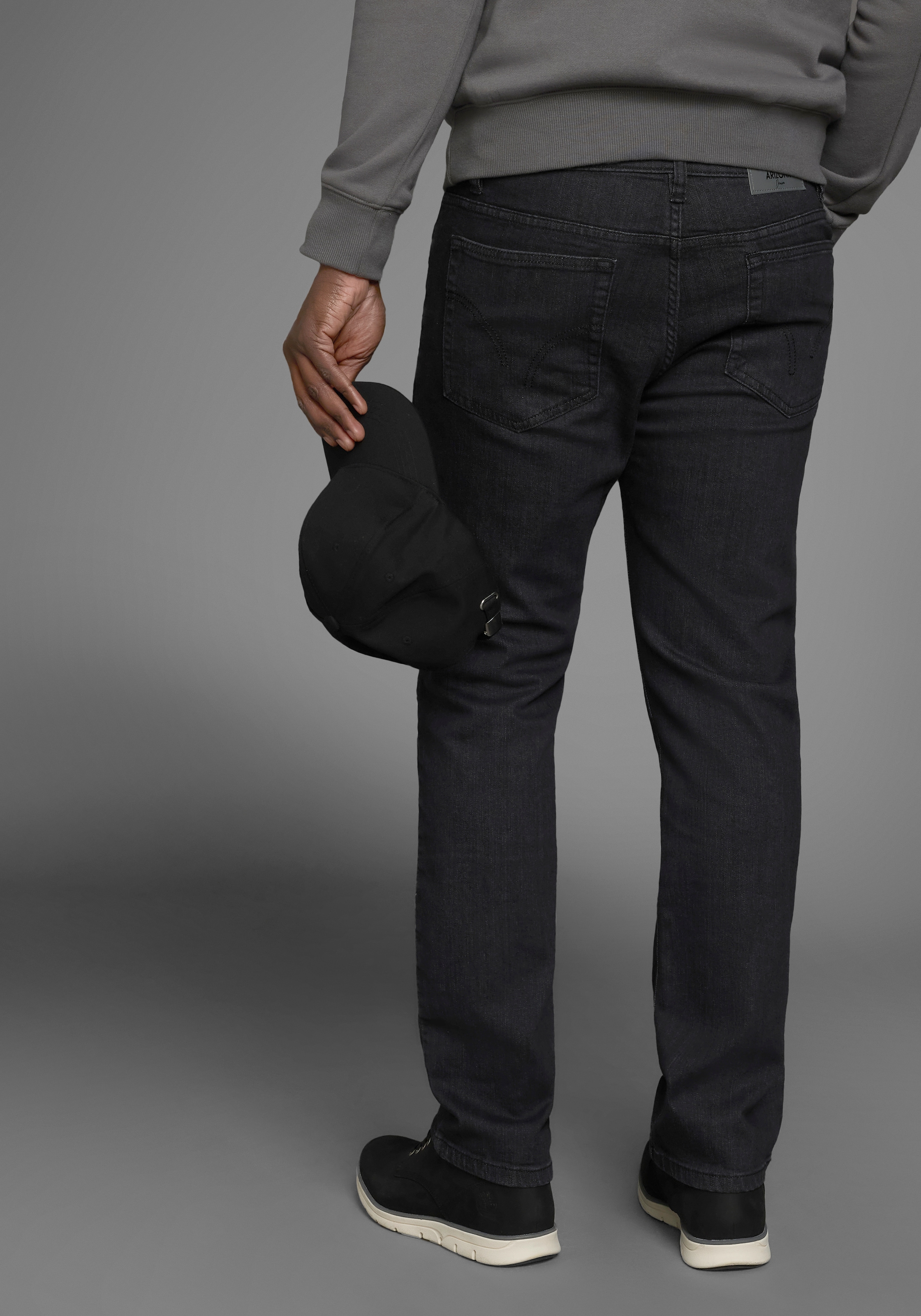 Arizona Stretch-Jeans, gerade Beinform, niedrige Leibhöhe, mit Gürtelschlaufen