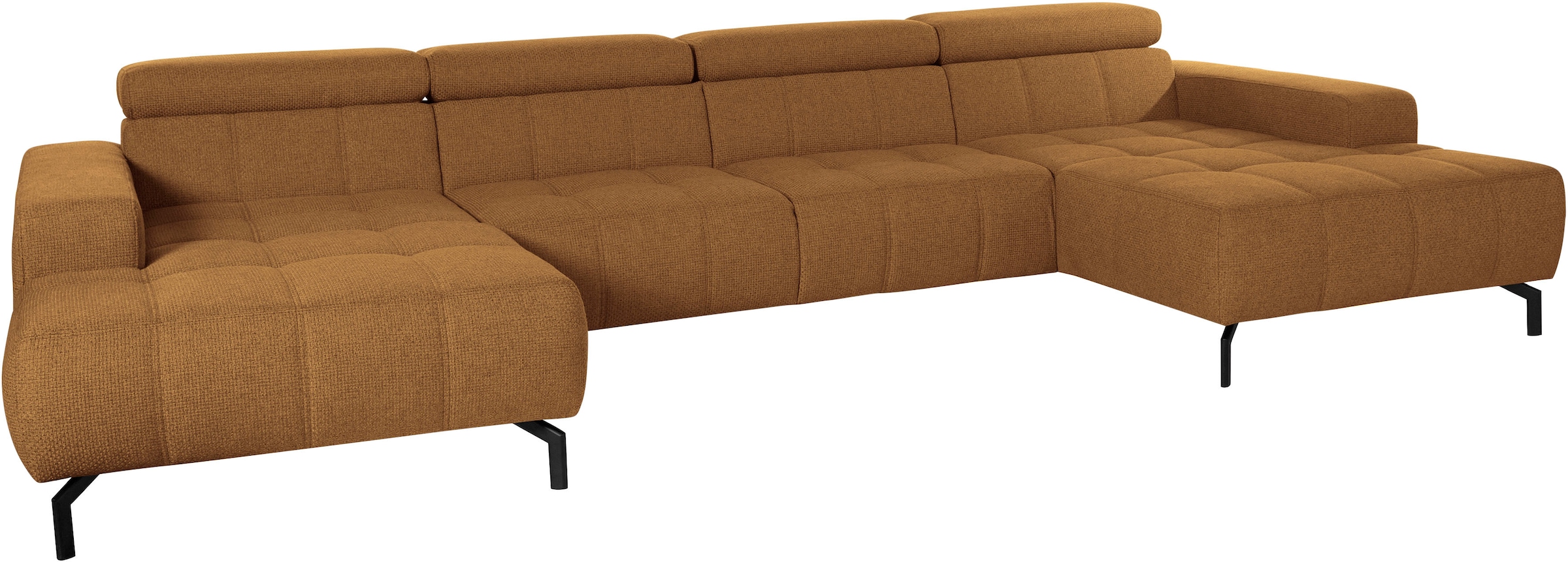 DOMO collection Wohnlandschaft "Cunelli tolle Sitznähte als Designelement, günstig online kaufen