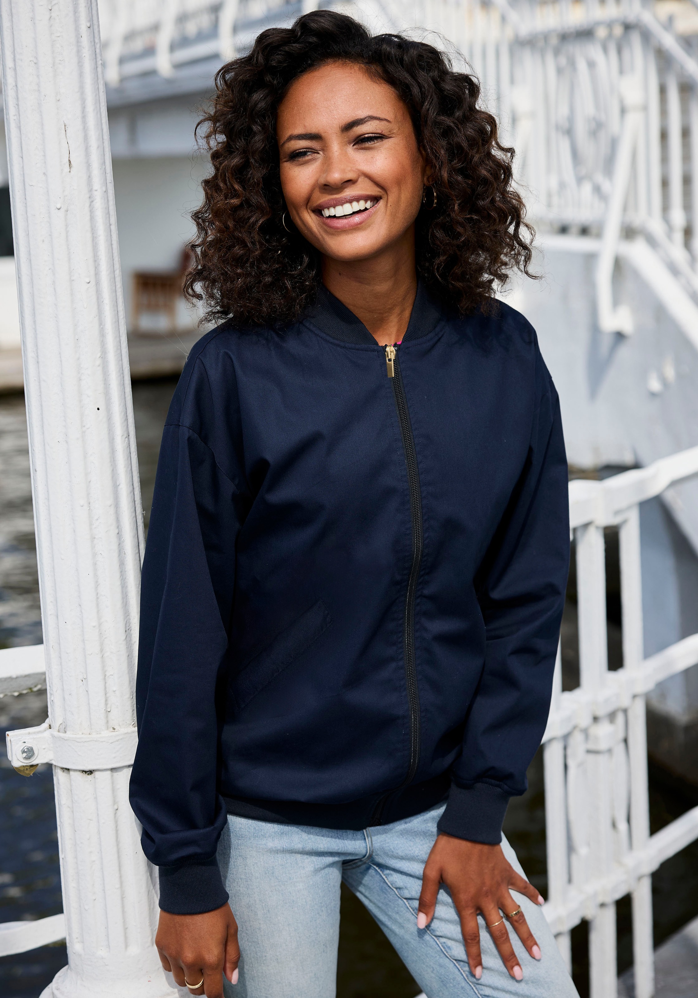 French Connection Blouson ohne Kapuze mit College-Kragen