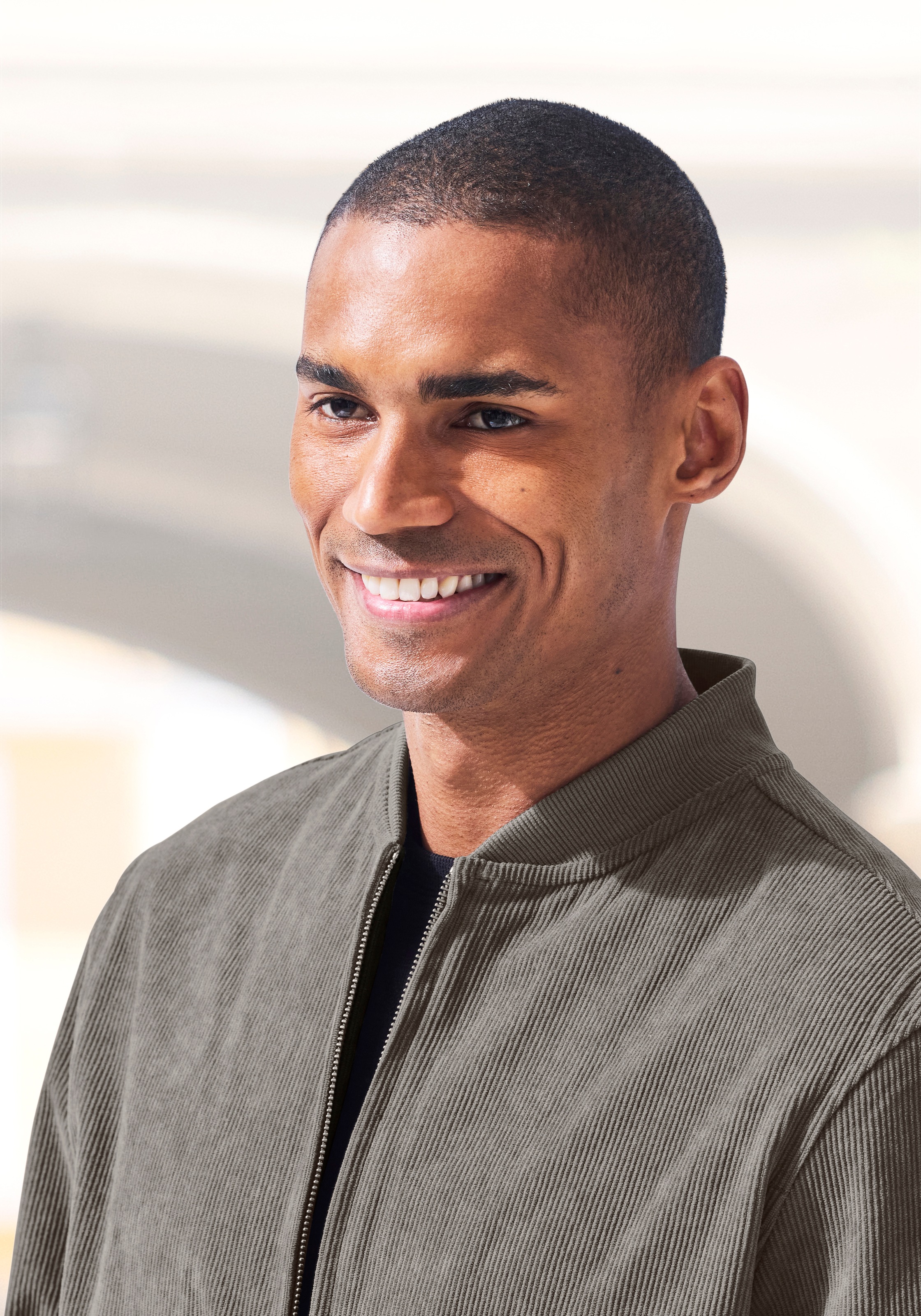 H.I.S Cordjacke "- Blouson mit Reißverschluss", Pilotenjacke / Übergangsjac günstig online kaufen