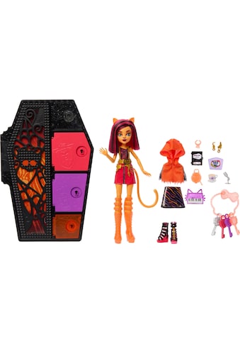 Anziehpuppe »Monster High, Skulltimate Secrets: Neon Frights Toralei Stripe«