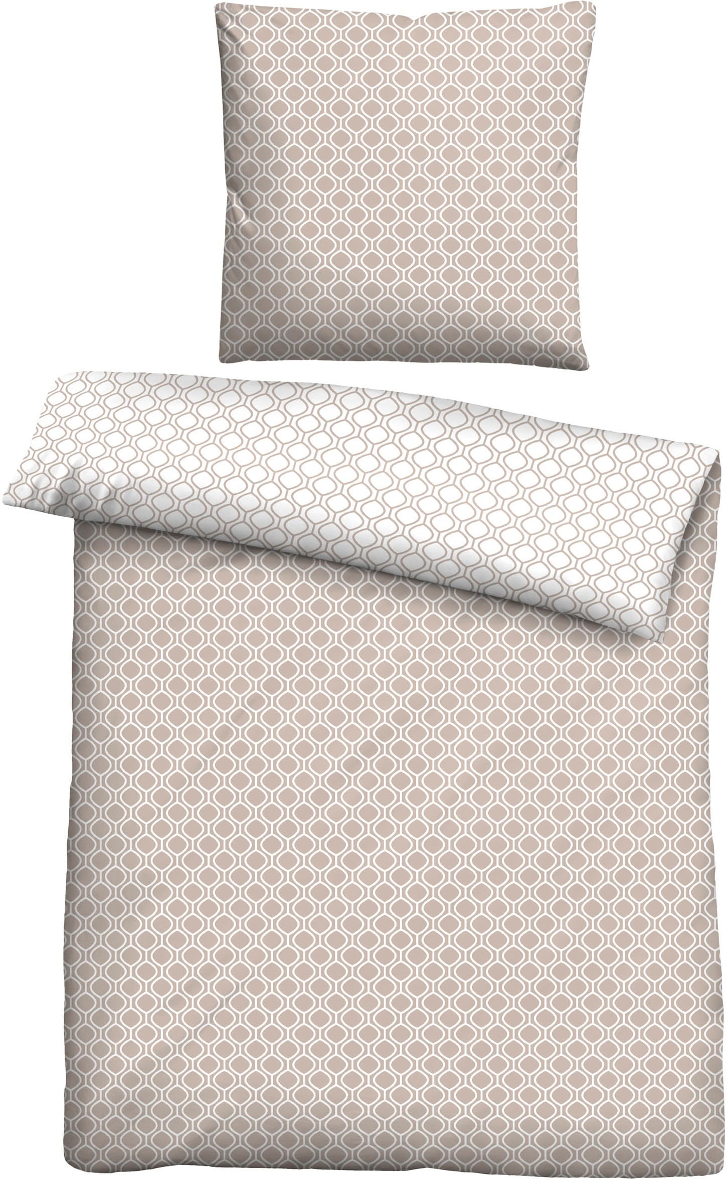 Castell - Markenbettwäsche Wendebettwäsche »0400868« 2 Stk. tlg. hautsympathisch, 100% Baumwolle, Reißverschluss, ganzjährig nutzbar