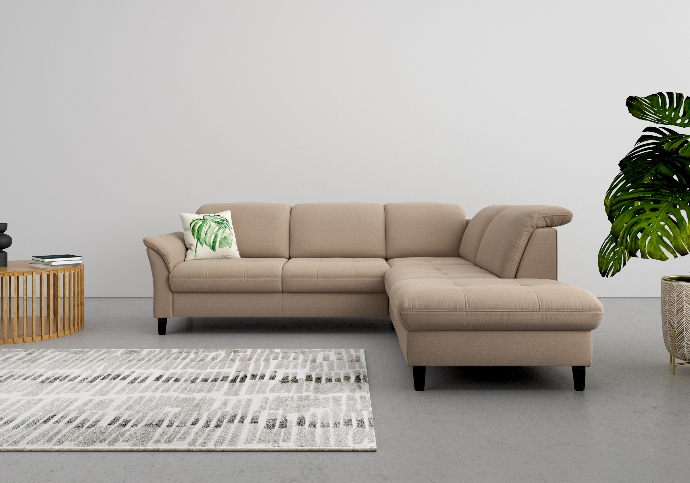 Thumbnail - sit&more "Maggiore L-Form" wahlweise mit Kopfteilverstellung, Bettfunktion und Stauraum