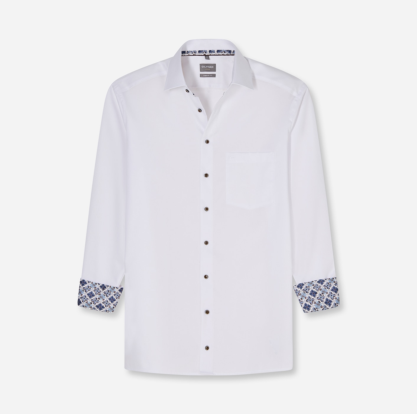 OLYMP Langarmhemd »Luxor« Businesshemd, comfort fit, New-Kentkragen