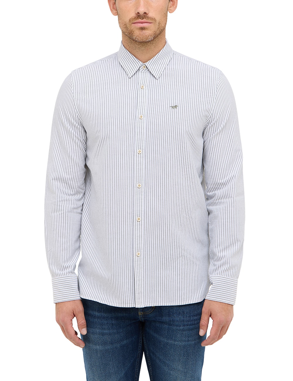 MUSTANG Langarmhemd "Herren Style Edinburg" günstig online kaufen