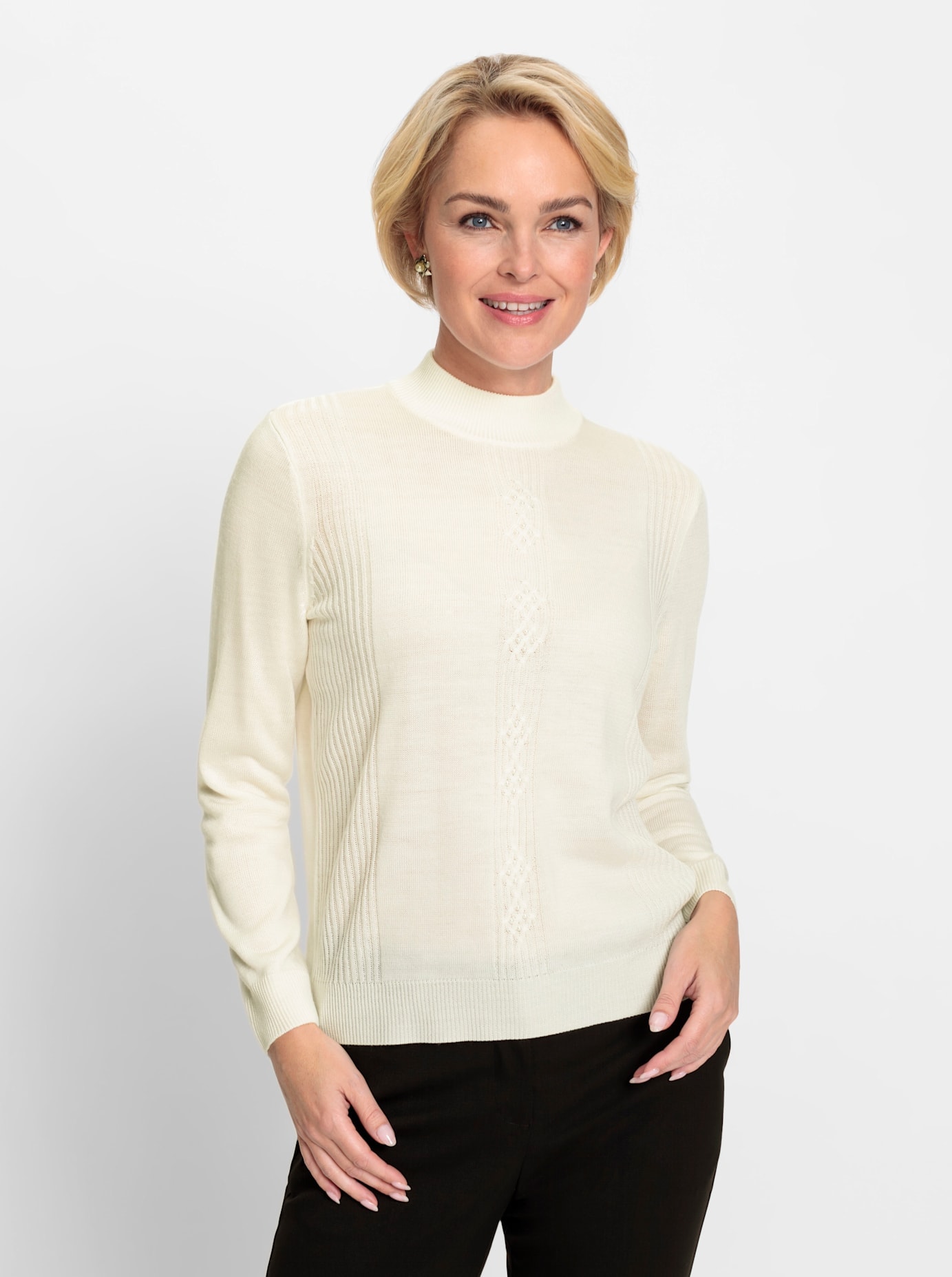 Classic Stehkragenpullover "Pullover"