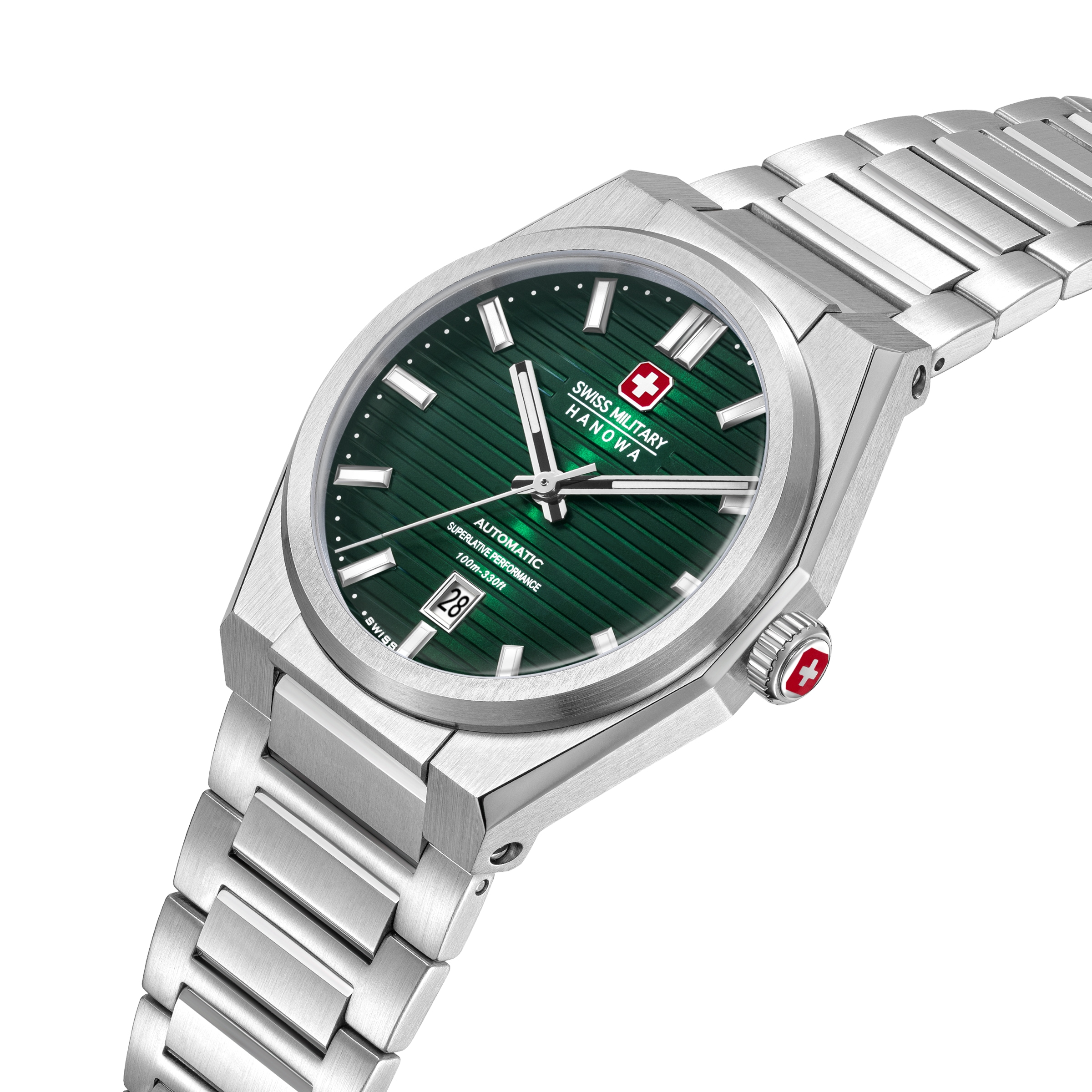 Swiss Military Hanowa Automatikuhr »Avalanche« Armbanduhr, Herrenuhr, Swiss Made, Mechanische Uhr, Edelstahlarmband