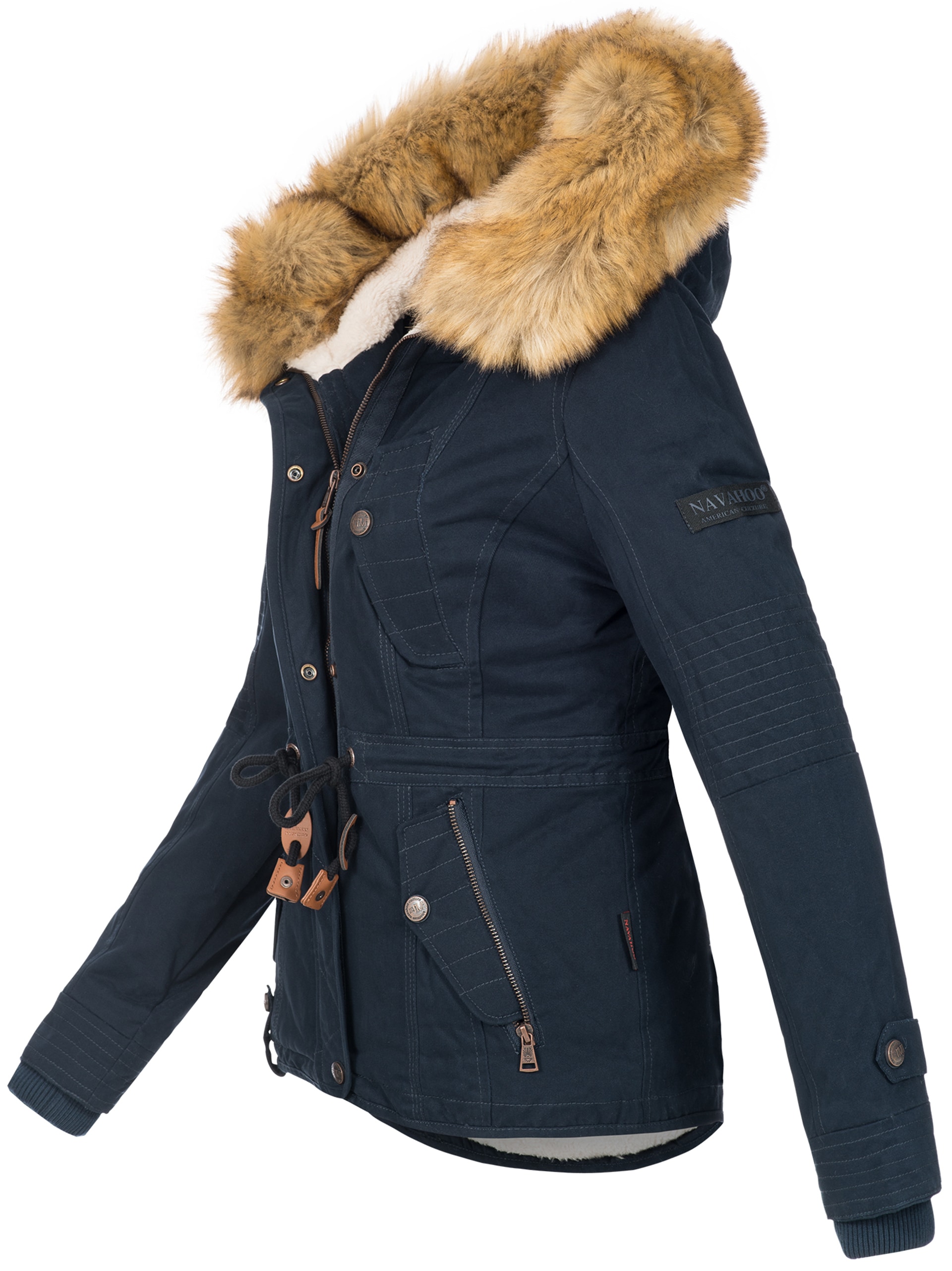 Navahoo Winterjacke »Pearl«, mit warmem Teddyfell
