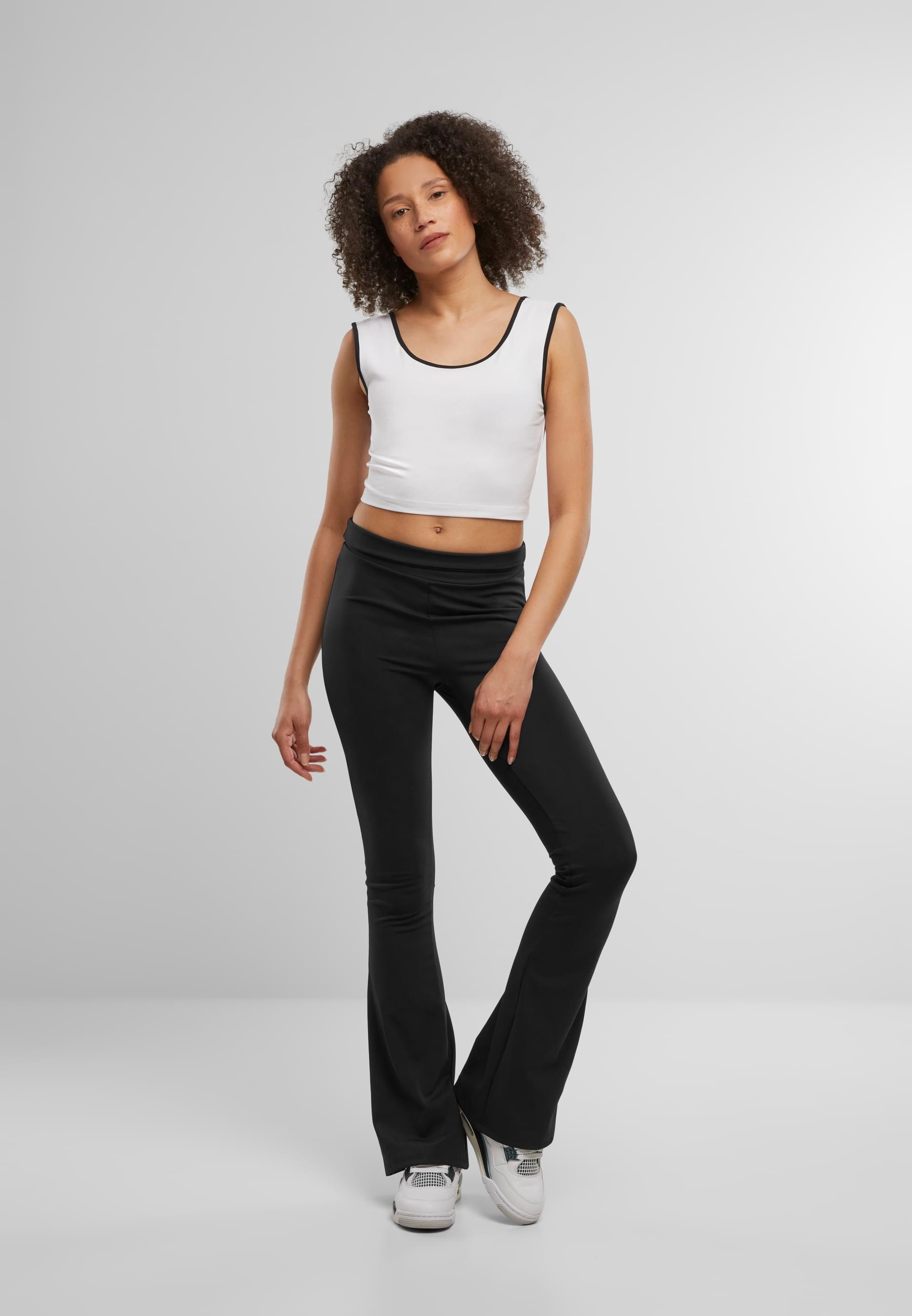URBAN CLASSICS T-Shirt »Urban Classics Ladies Contrast Cropped Top«, (1 tlg.)
