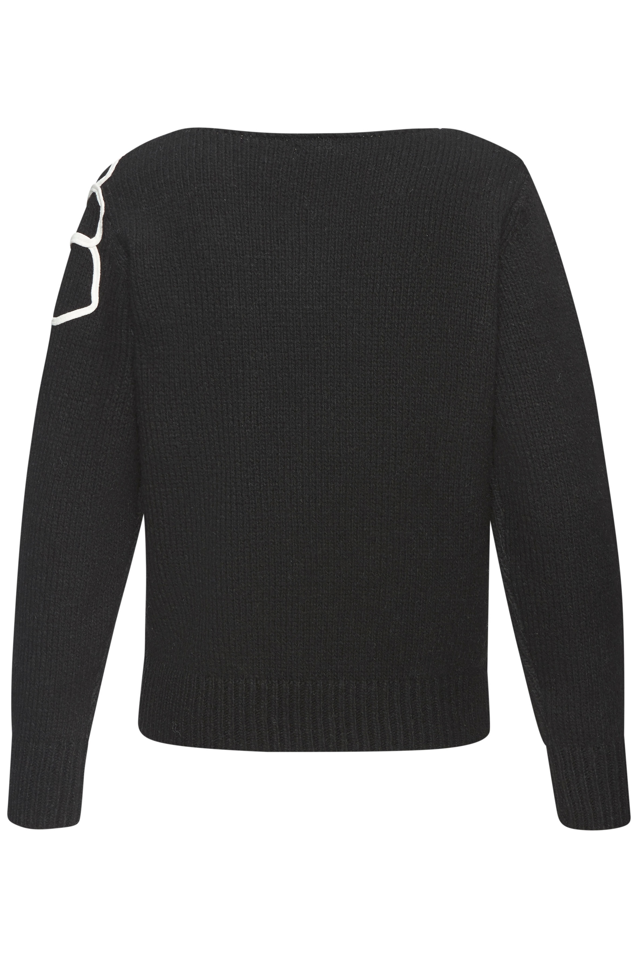 LASCANA Strickpullover, mit Blumen-Applikation, Winterpullover, modisch