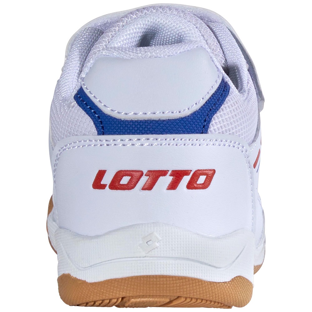 Lotto Soccerera K Indoor Shoe White Red 26 3