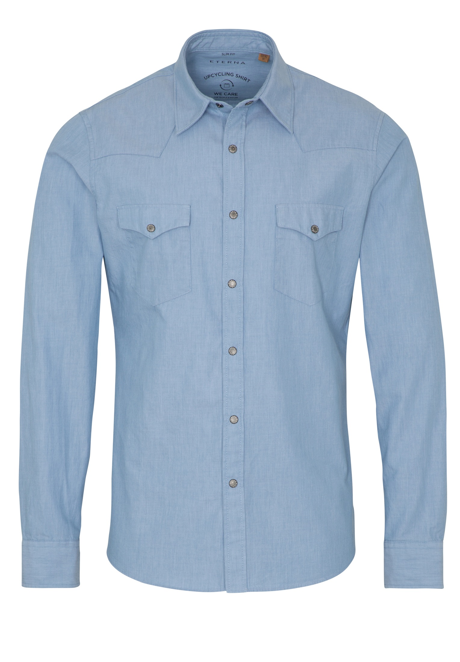 Eterna Langarmhemd »SLIM FIT« EASY IRON (bügelleicht)