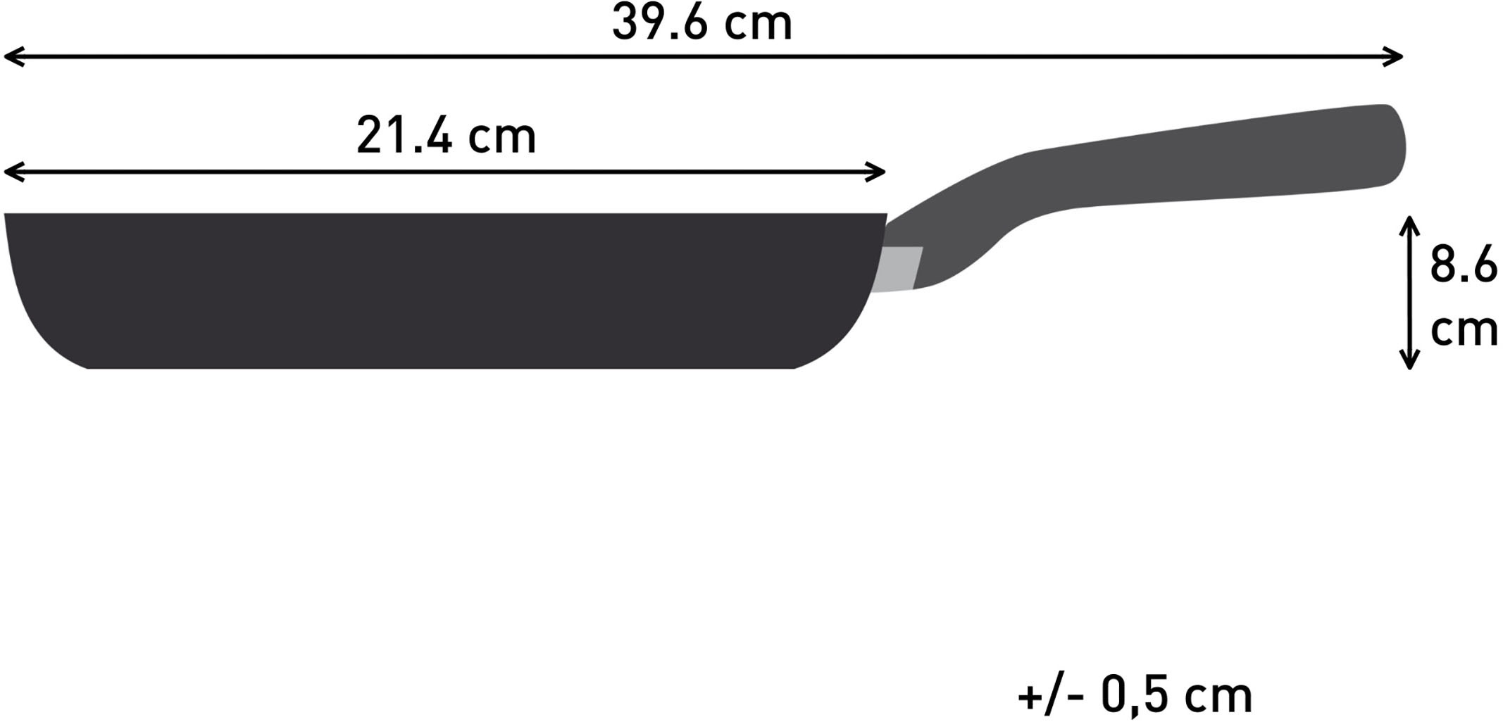 Tefal Bratpfanne »Nordica«, Edelstahl, (1 tlg.), Thermo-Signal-Technologie, minimalistisches Design, robuster Griff