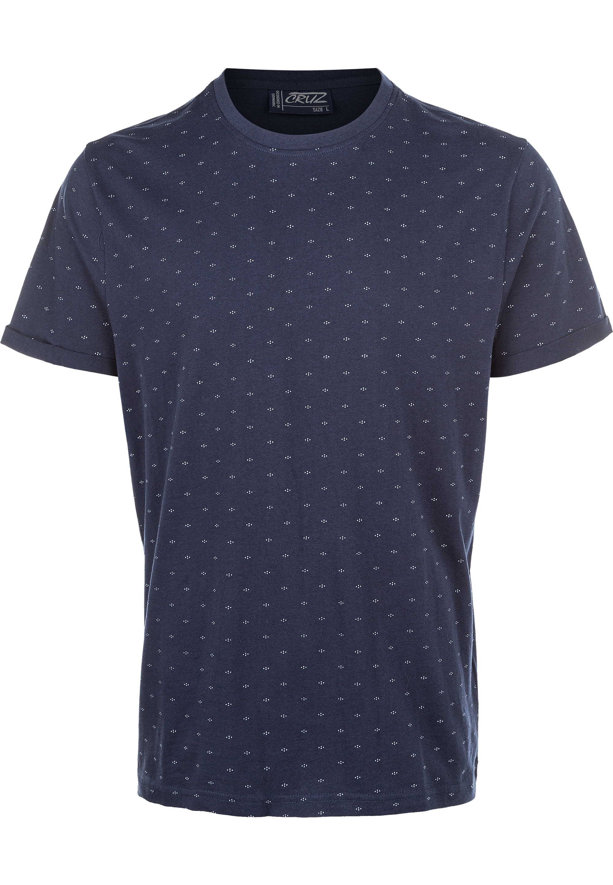 CRUZ T-Shirt »Kellaro«, mit dezentem Allover-Print