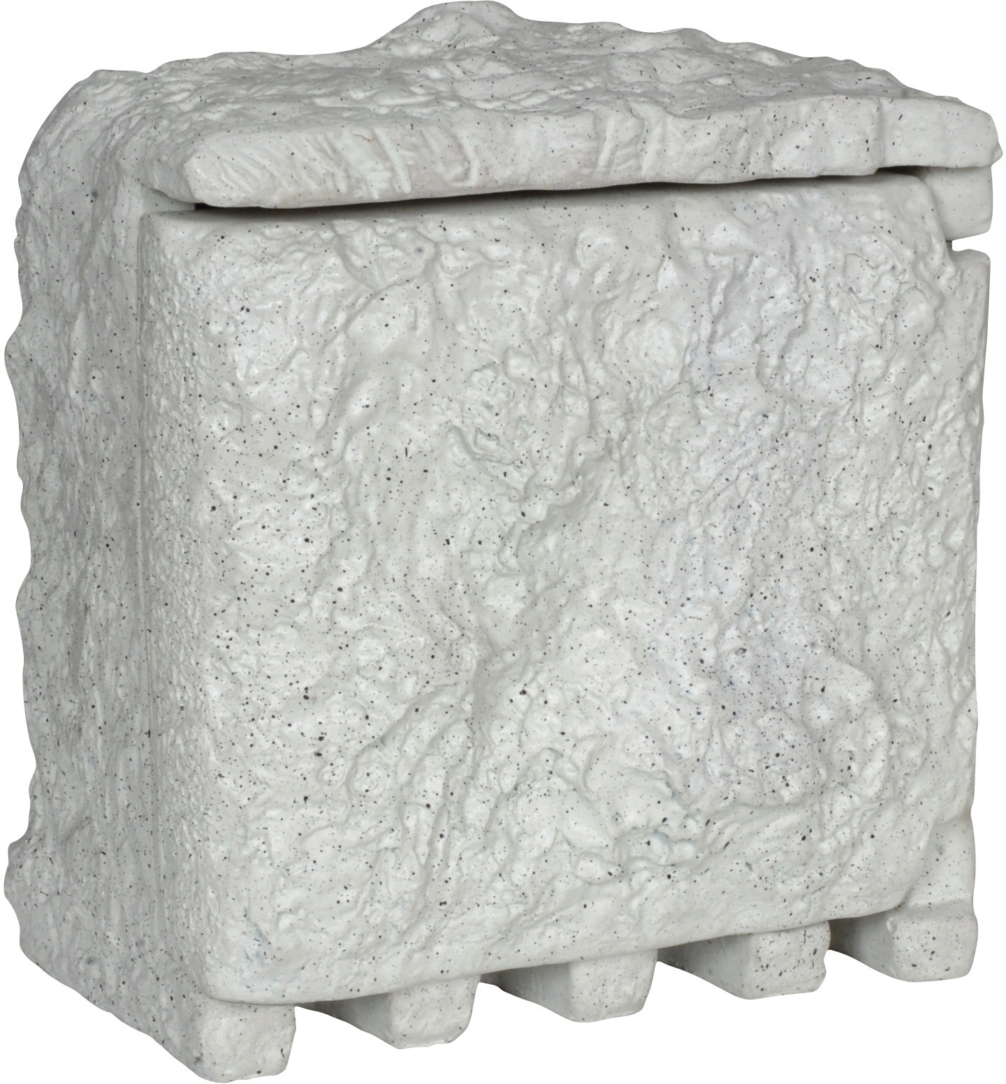 Gartensteckdose NÄVE, B:18cm H:21cm, grau, Kunststoff, Steckdosen, "Roccus", max. Leistung: 3600W, Kabellänge: 5m, Material: Kunststein/Polyresin