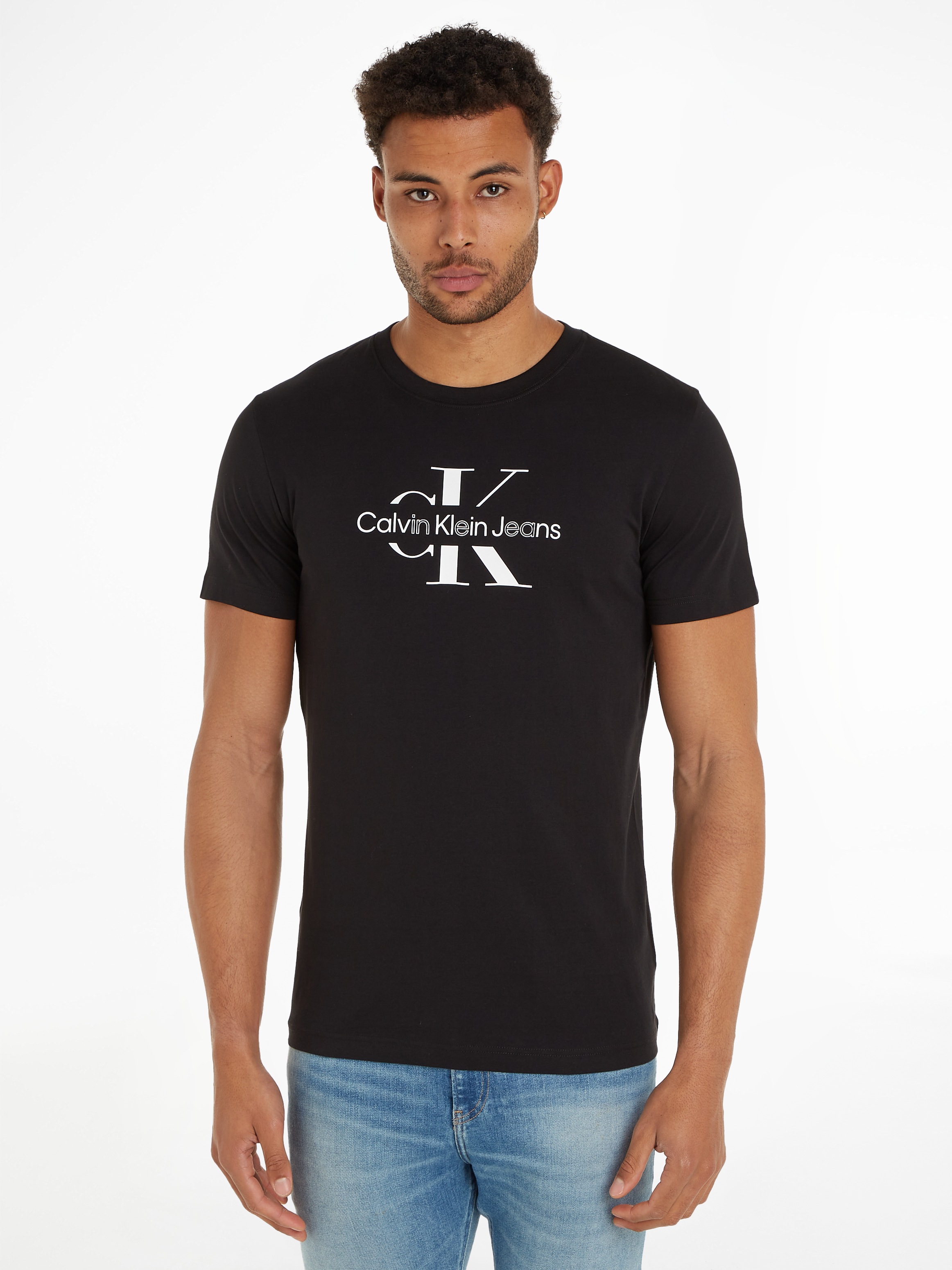 Calvin Klein Jeans T-Shirt "DISRUPTED OUTLINE MONOLOGO TEE", mit Logodruck günstig online kaufen