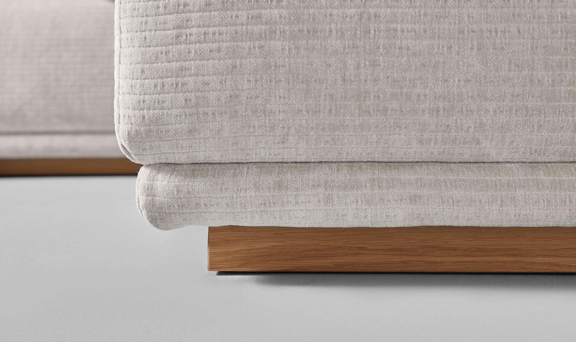 Musterring Wohnlandschaft Anreihsofa mit Armlehne links, Eckteil rechts mit Kissen & Hocker