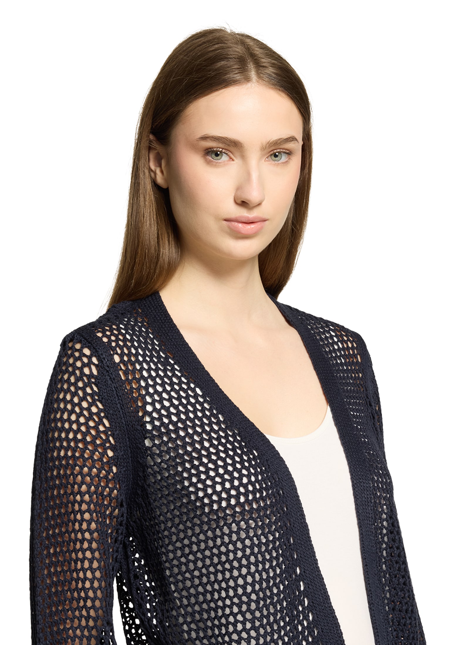 Betty Barclay Strickjacke »Damen mit Lochmuster« 1 tlg.