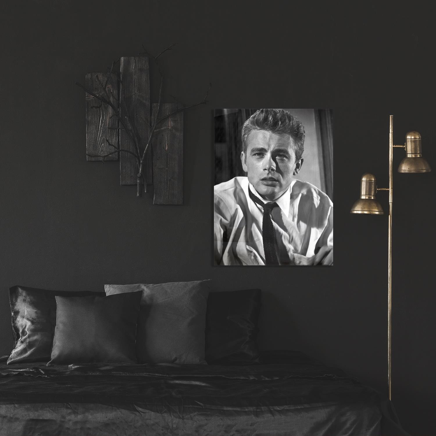 queence Acrylglasbild "James Dean", Schwarz-Weiß-Mann-Stars, Fine Art-Print günstig online kaufen