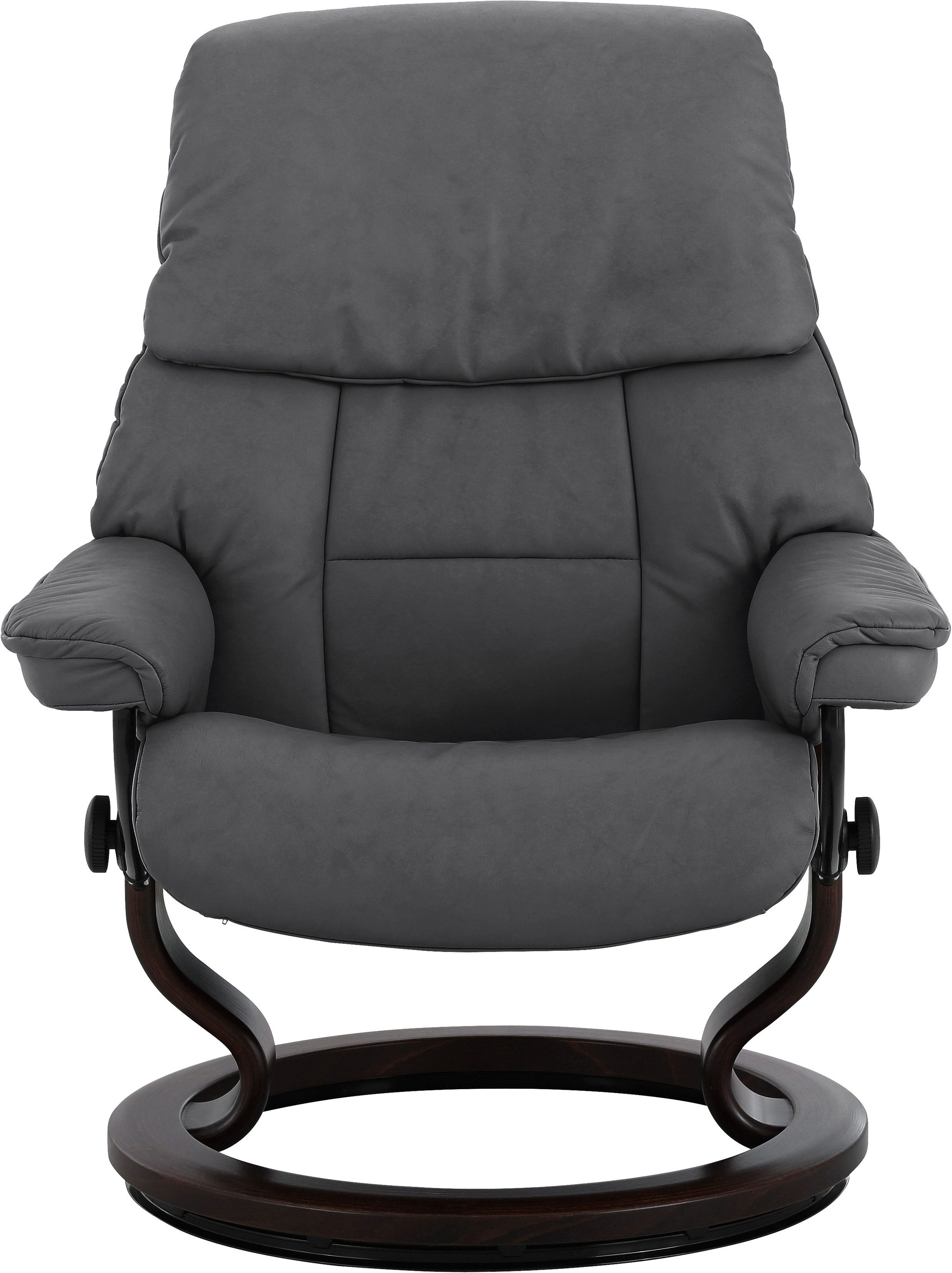 Stressless® Relaxsessel »Ruby«, (Set, Relaxsessel mit Hocker), mit Classic Base, Größe M, Gestell Eiche, Wenge, Braun & Schwarz