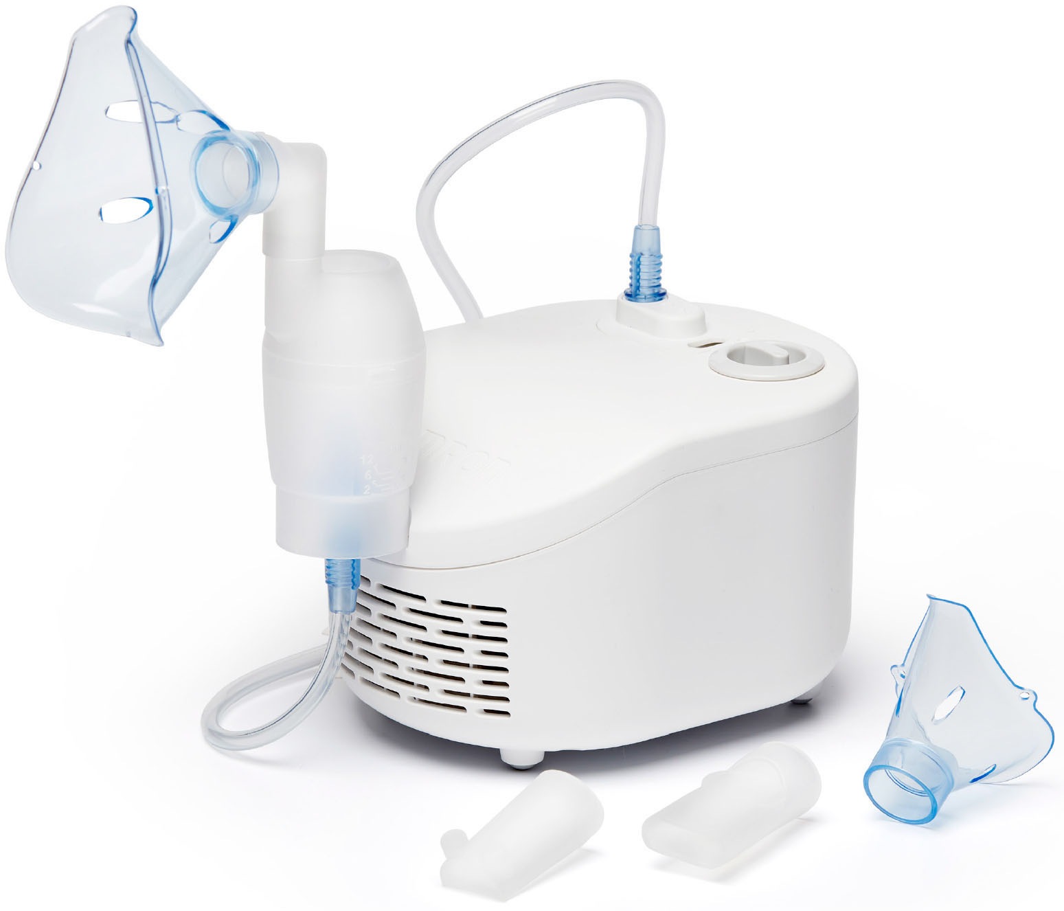 OMRON Inhalationsgerät "X101 Easy zur effektiven Behandlung von Atemwegserkrankungen", weiß, B:14,5cm H:12,4cm T:18,2cm, Inhalationsgeräte, für