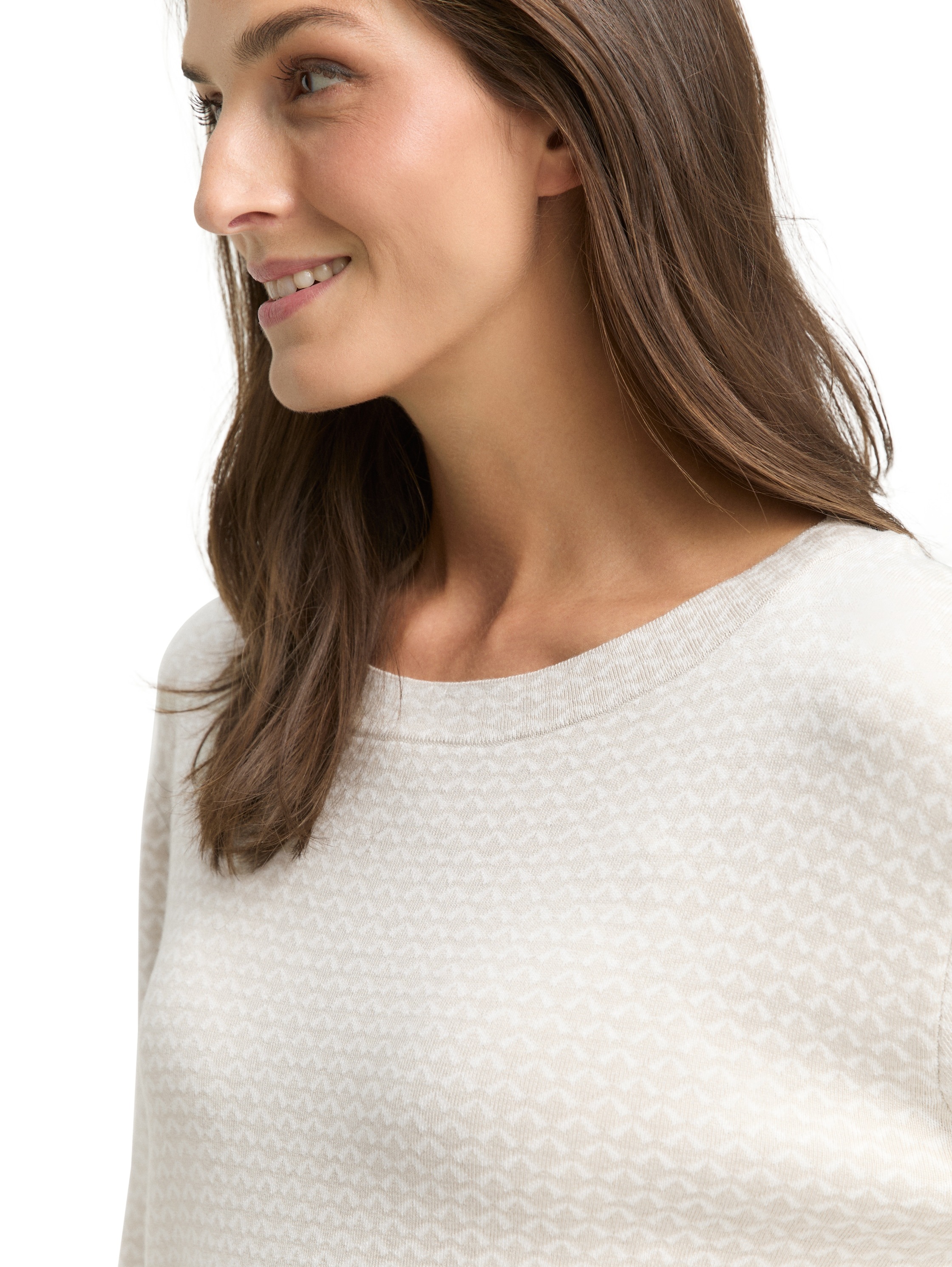 Thumbnail - TOM TAILOR Strickpullover mit All-Over Print