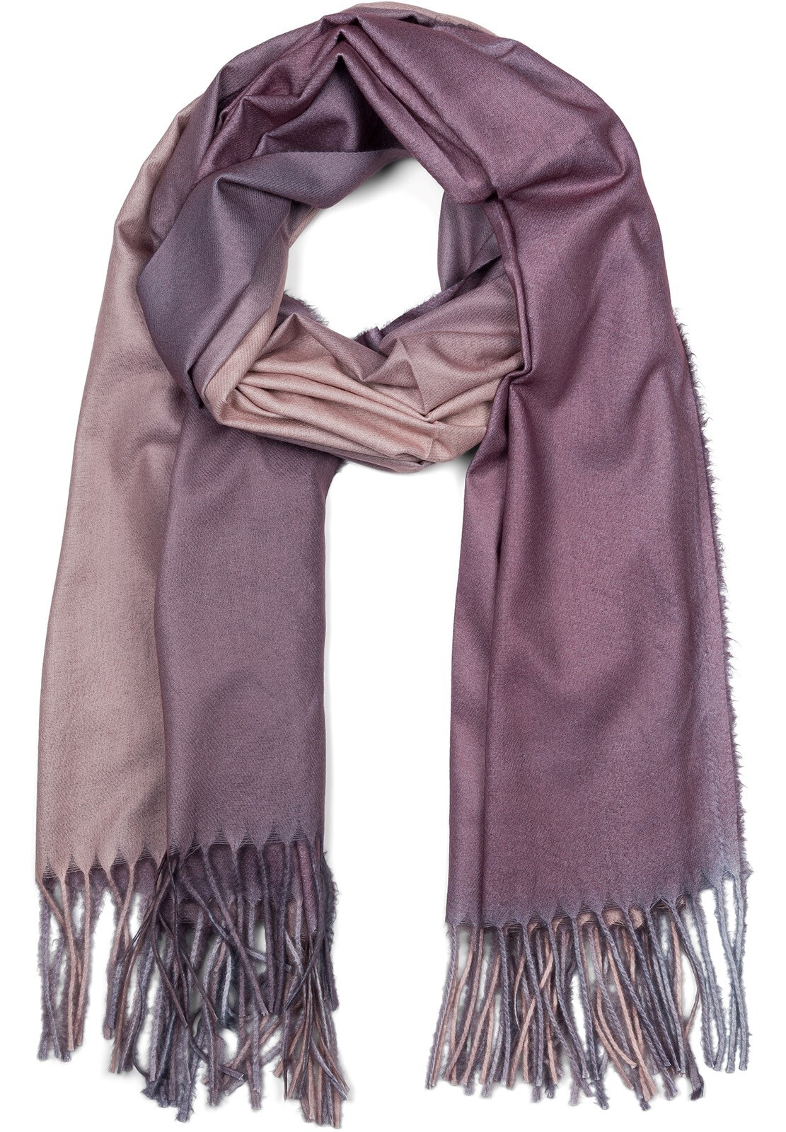 styleBREAKER Schal "Schal mit 2-Farbigem Farbverlauf" 1 Stk.