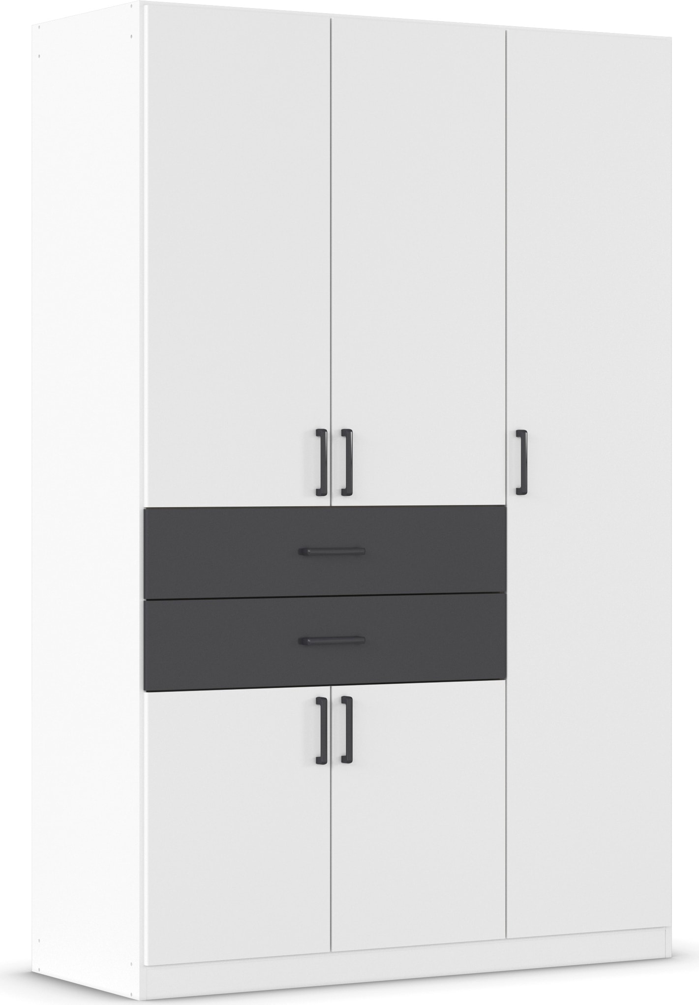 rauch "Kleiderschrank Schrank Garderobe MAIKA mit Dekor-Front" 2 Schubladen, in verschiedenen Breiten, Höhen, Farben, MADE IN GERMANY
