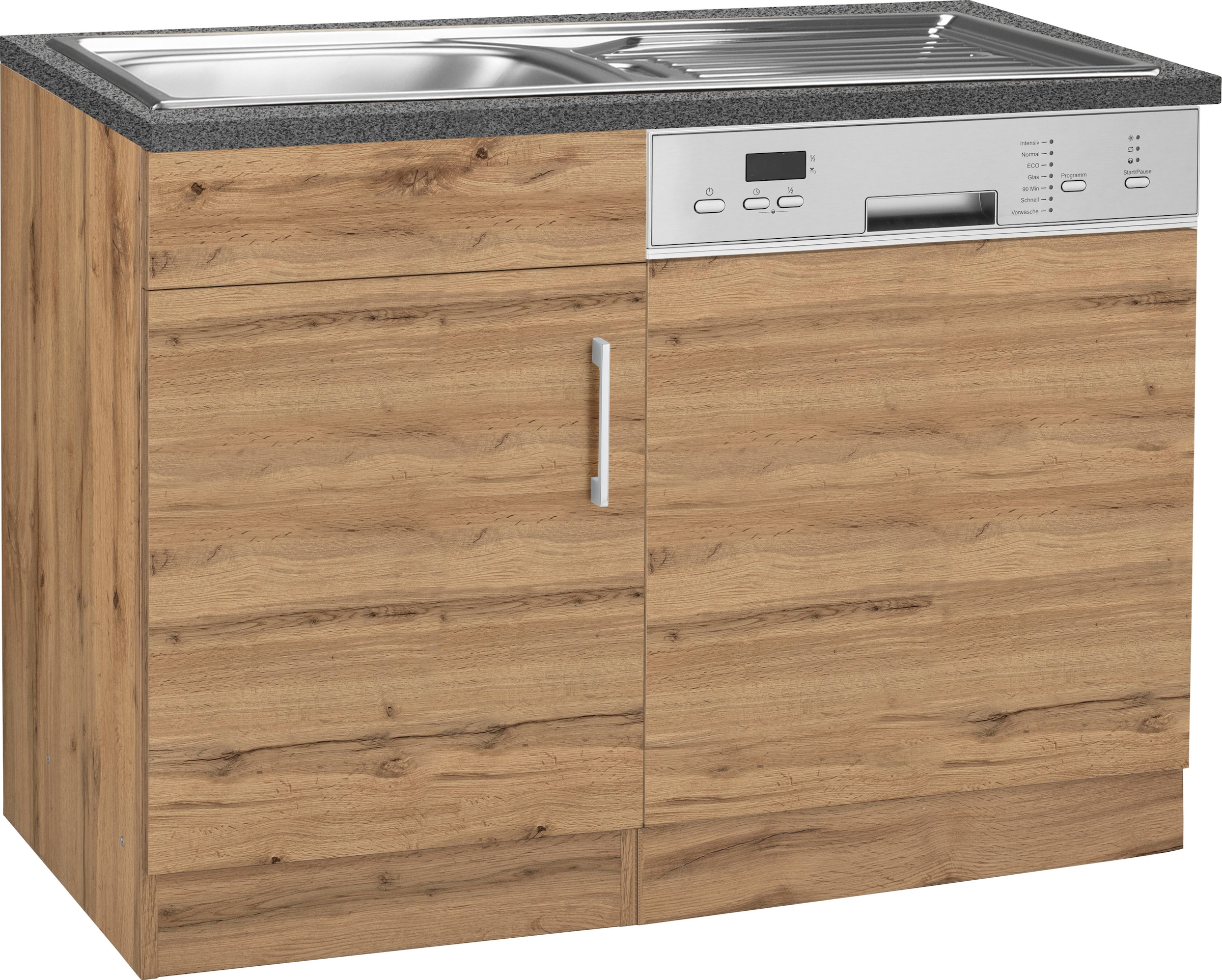 KOCHSTATION Spülenschrank "KS-Colmar", 110 cm, Front und Sockelblende für teilintegrierten Geschirrspüler