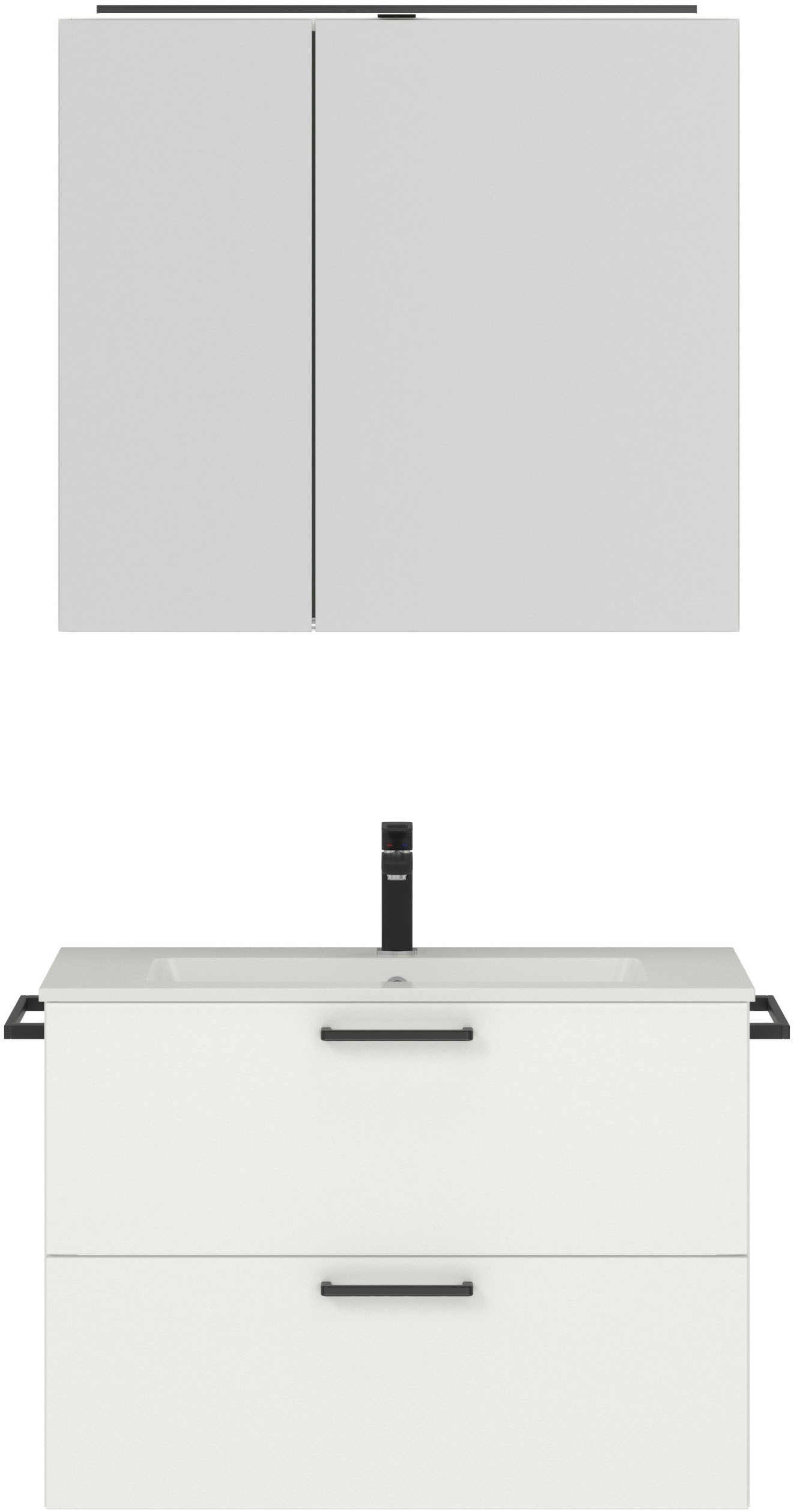 nobilia Badmöbel-Set "Tolvina" vormontiert, mit Soft-Close, 2 Stk. tlg. günstig online kaufen