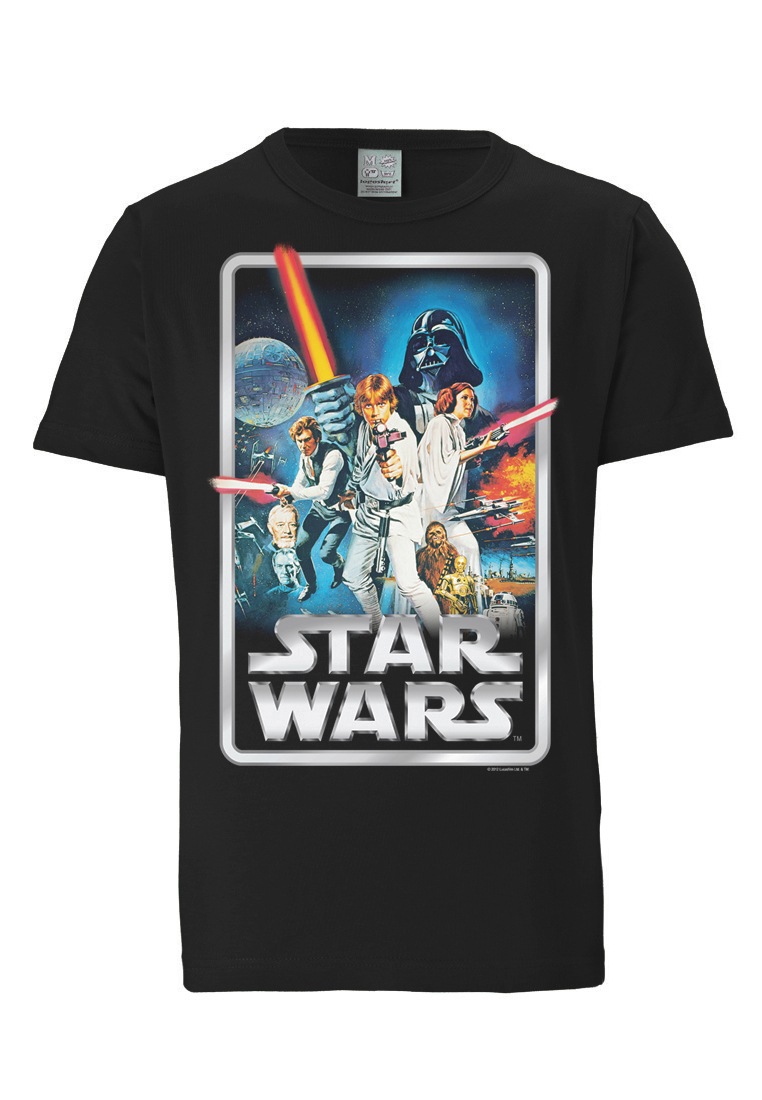 LOGOSHIRT T-Shirt »Krieg der Sterne Poster«, mit tollem Print