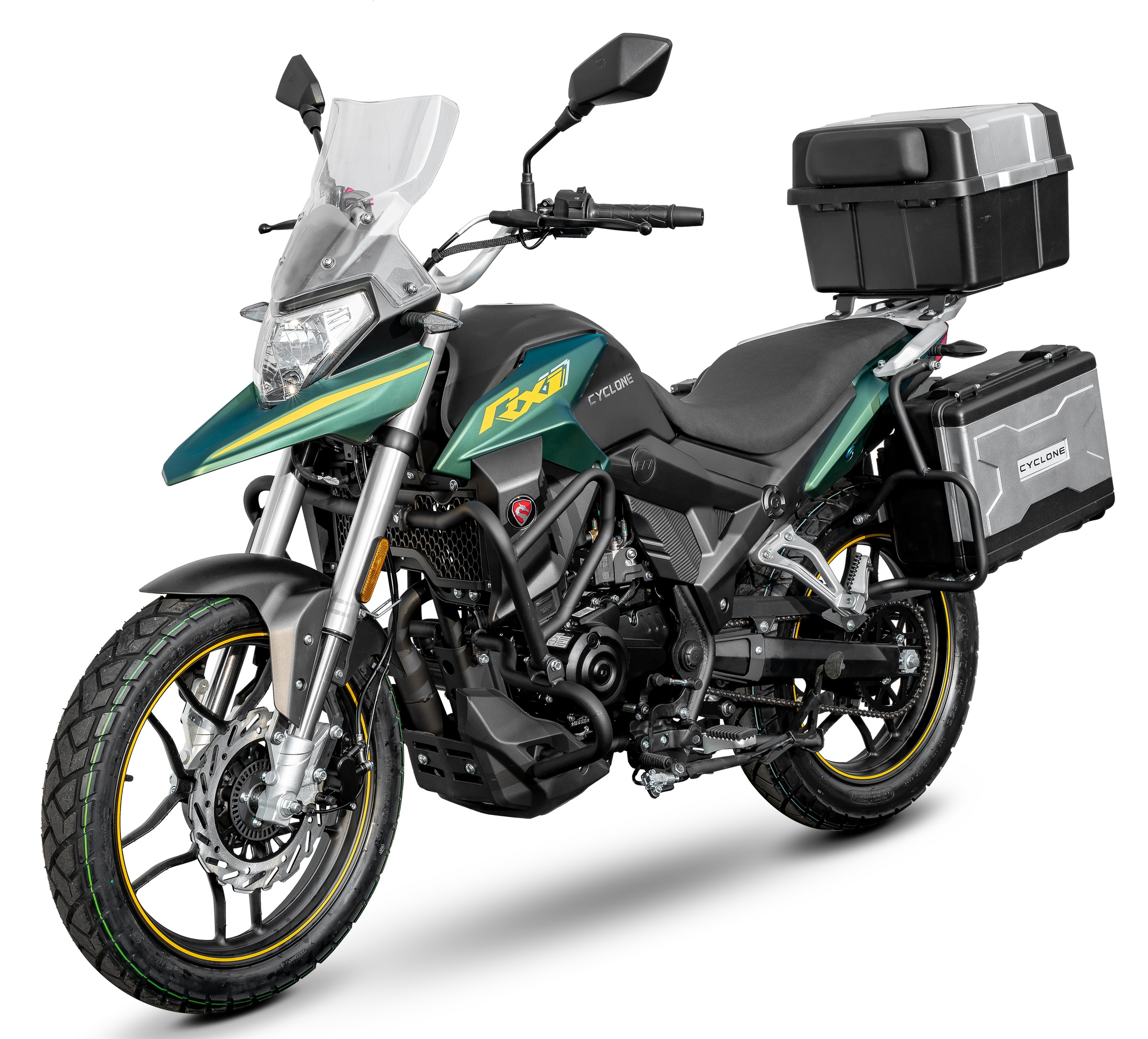 Cyclone Motorrad »RX1 Pro, 125, E5+, Adventure« 124 cm³ 99 km/h Euro 5+ 15 11 kW, 15 PS, ABS, 125er Adventure, digitales Cockpit