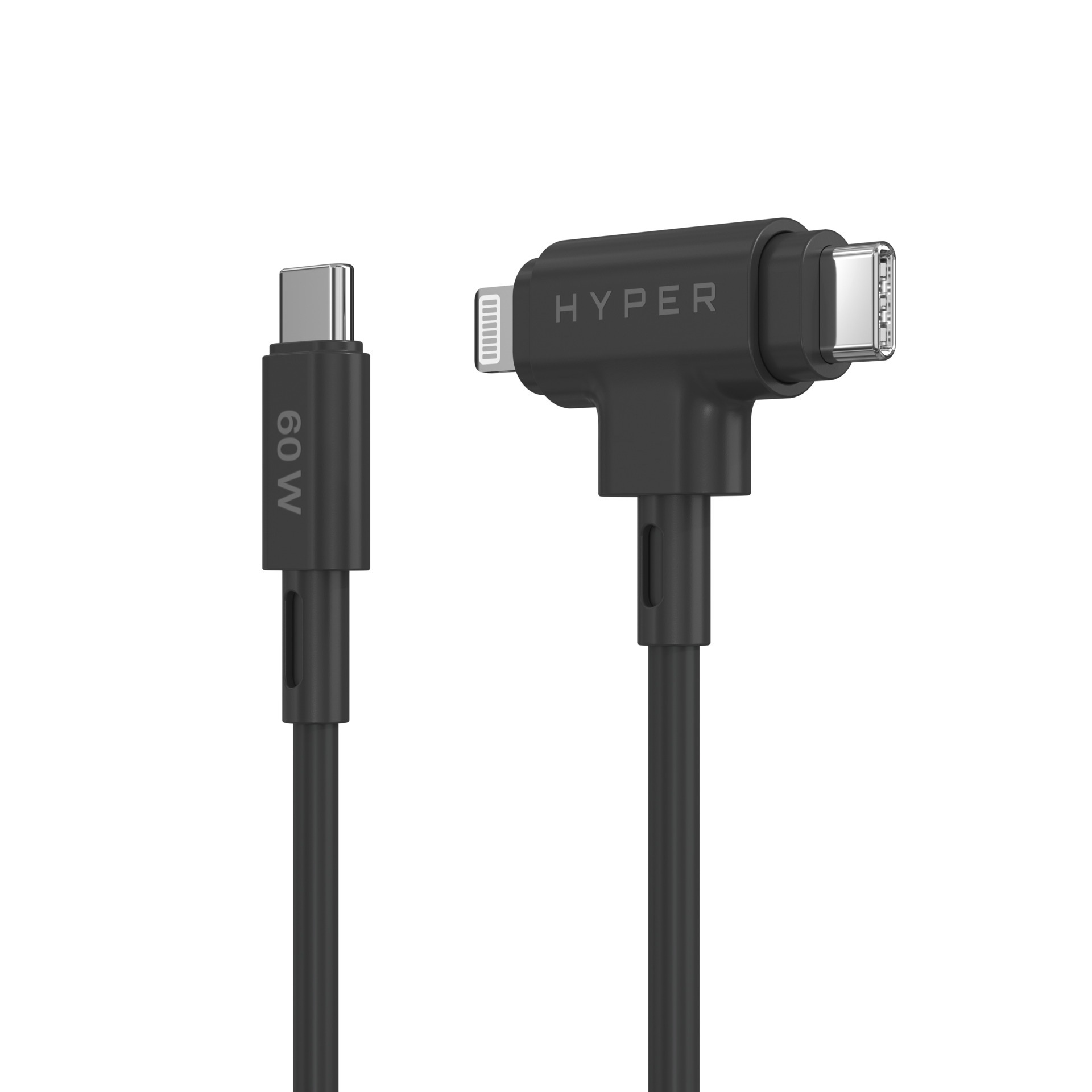 Targus USB-Kabel »HyperJuice Silicone USB-C zu USB-C Lightning Hybrid 60W«, USB-C-Lightning